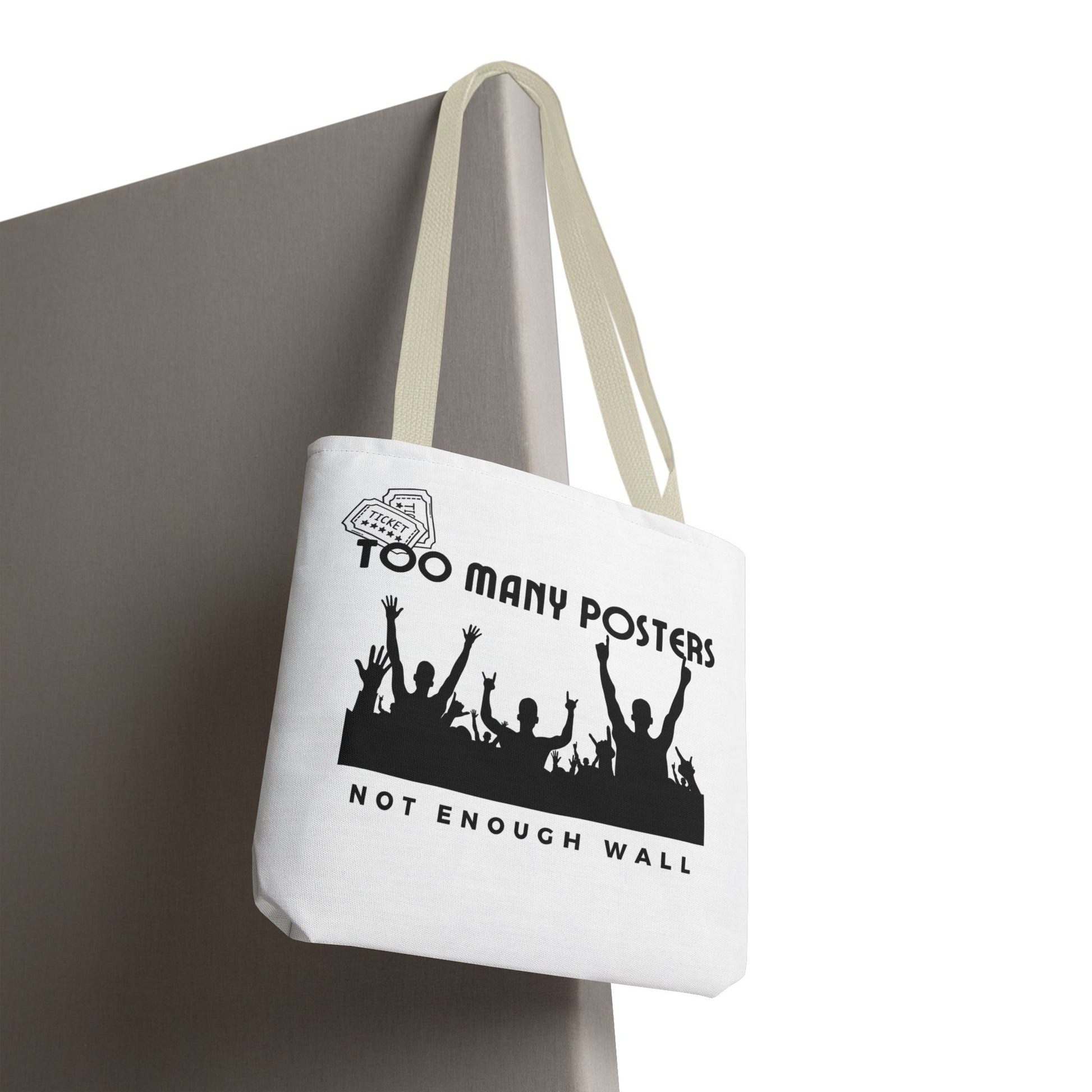 Too Many Posters, Not Enough Wall – Fangirl Era Tote Bag - AOP, Fun and Stylish, Perfect for Music Lovers, Gift for Friends, Everyday Use, Beach Bag, Eco-Friendly - Mixtape Hearts
