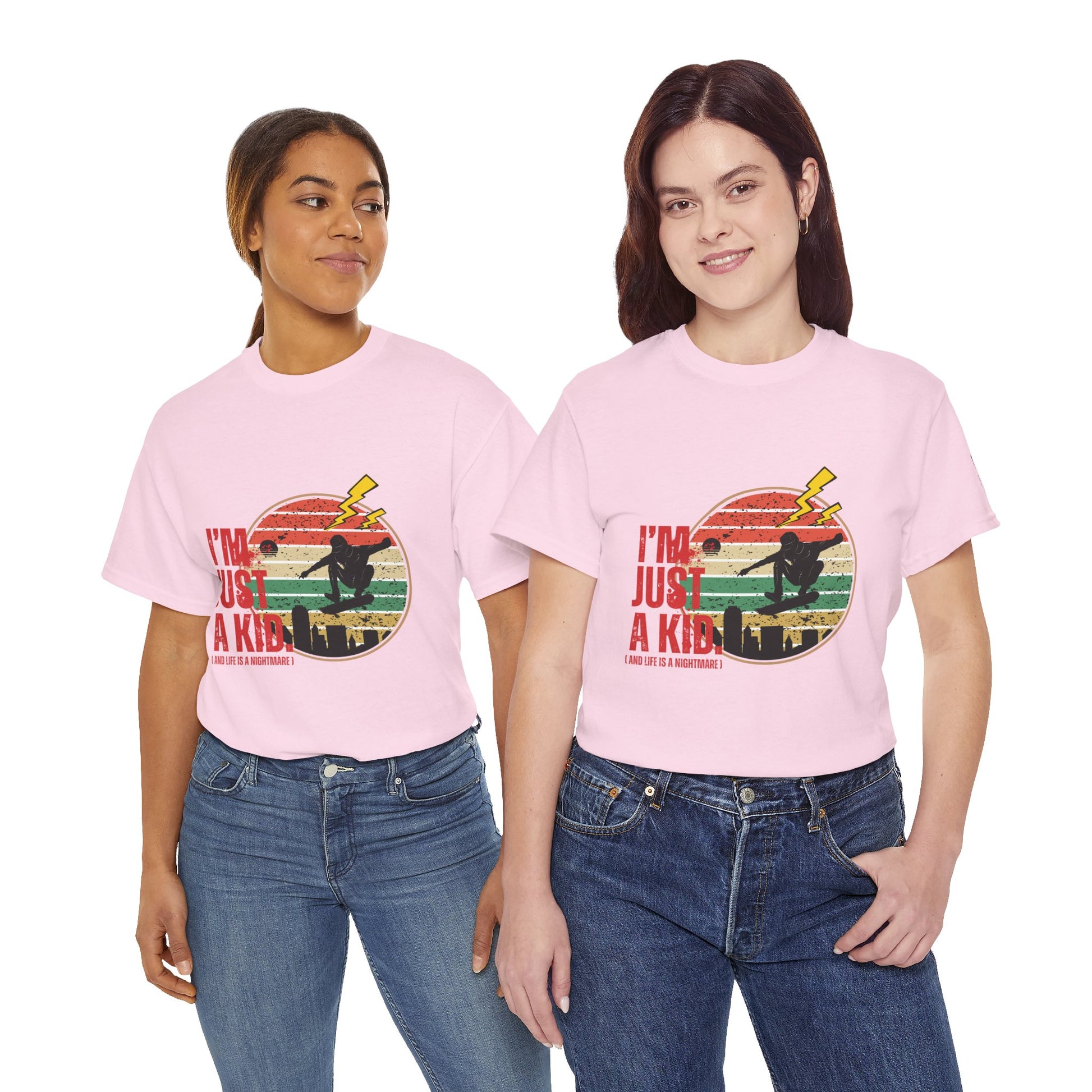 I’m Just a Kid T-Shirt – 2000s Pop Punk Graphic Tee Inspired by Simple Plan, Unisex Cotton T-Shirt, Gift for Young Explorers, Playful Design for All Ages - Mixtape Hearts