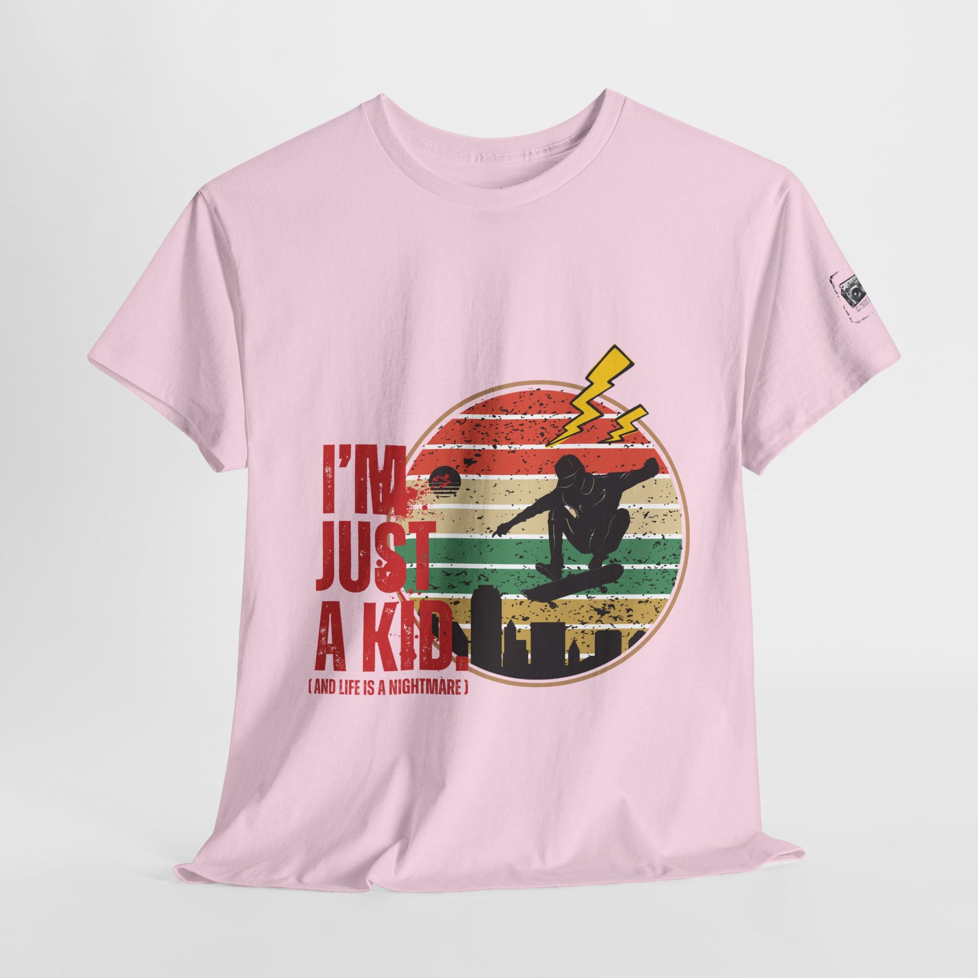 I’m Just a Kid T-Shirt – 2000s Pop Punk Graphic Tee Inspired by Simple Plan, Unisex Cotton T-Shirt, Gift for Young Explorers, Playful Design for All Ages - Mixtape Hearts