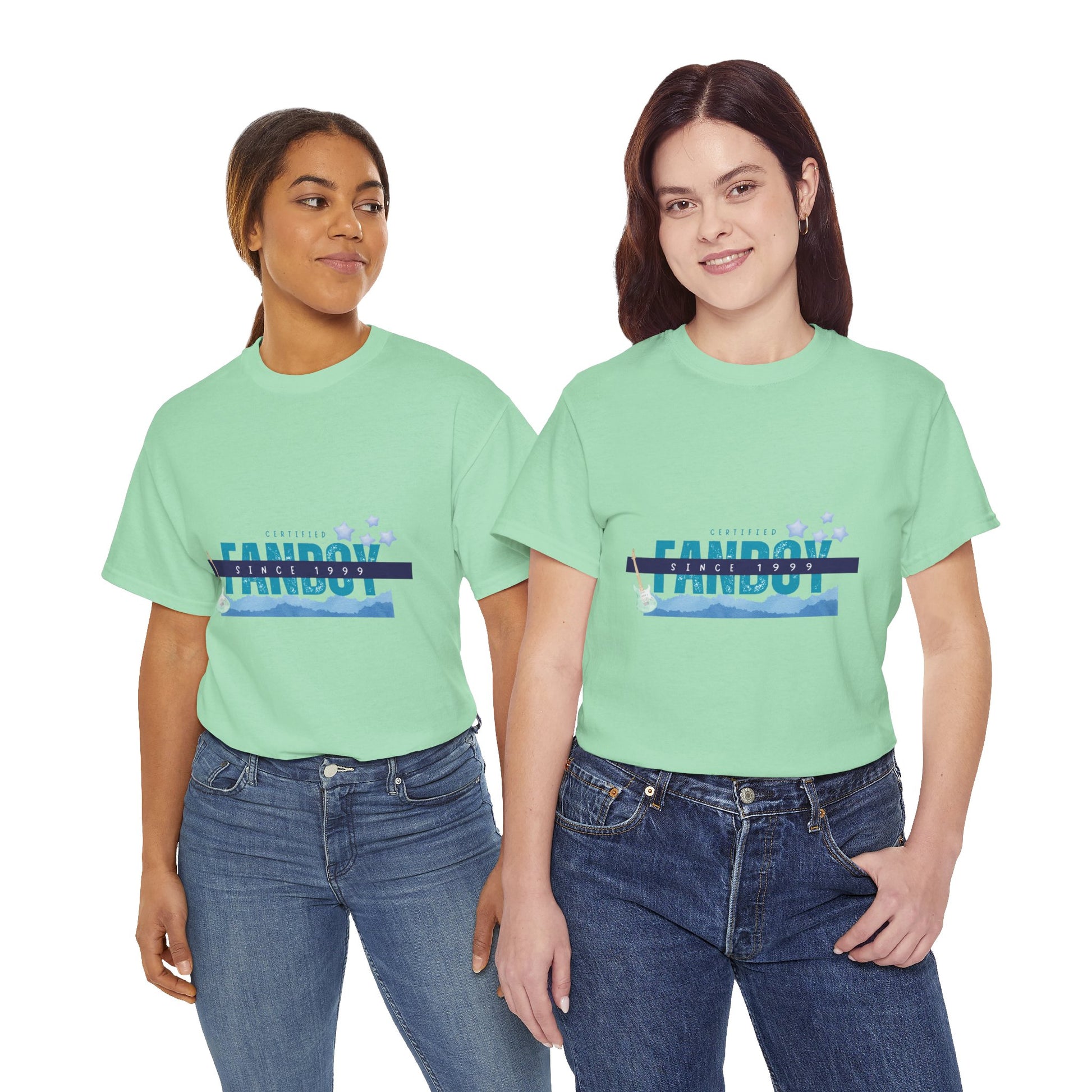 Certified Fanboy Since 1999 – Retro Pop Music Tee, Casual Tee, Graphic T-Shirt, Gift for Fans, Summer Wear, Everyday Comfort - Mixtape Hearts