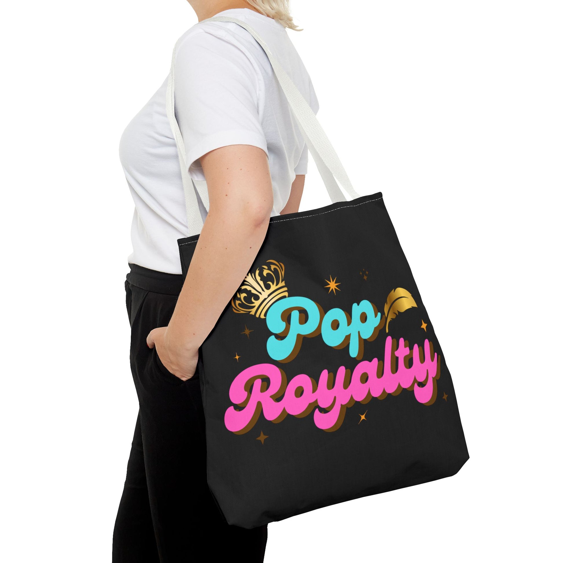 Pop Royalty – Nostalgic Music Tote - Mixtape Hearts