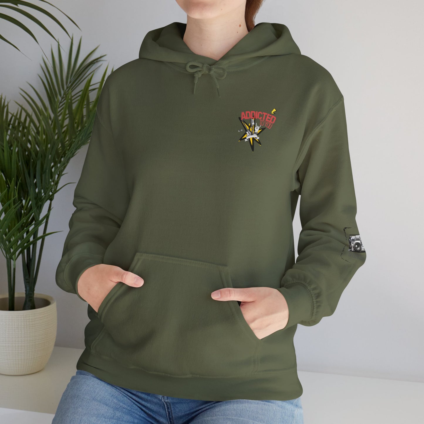 "Addicted to You" – Hoodie for the Lovesick & Lyrical - Addicted to You, Cute Gift for Her, Stylish Streetwear, Cozy Layering Piece, Unique Graphic Hoodie
