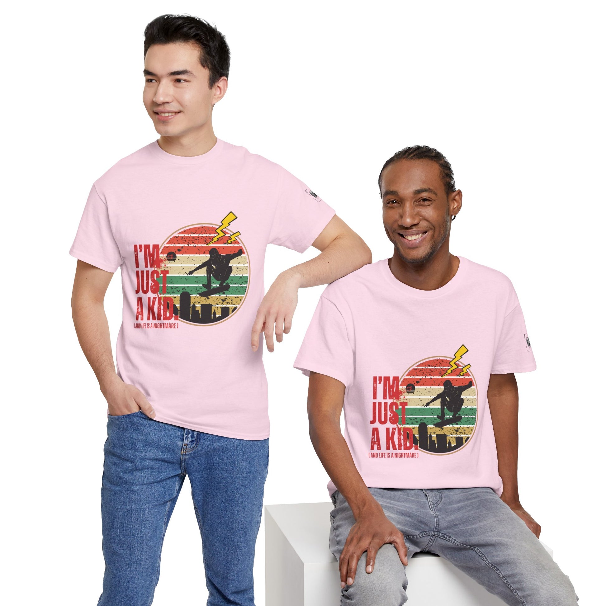 I’m Just a Kid T-Shirt – 2000s Pop Punk Graphic Tee Inspired by Simple Plan, Unisex Cotton T-Shirt, Gift for Young Explorers, Playful Design for All Ages - Mixtape Hearts