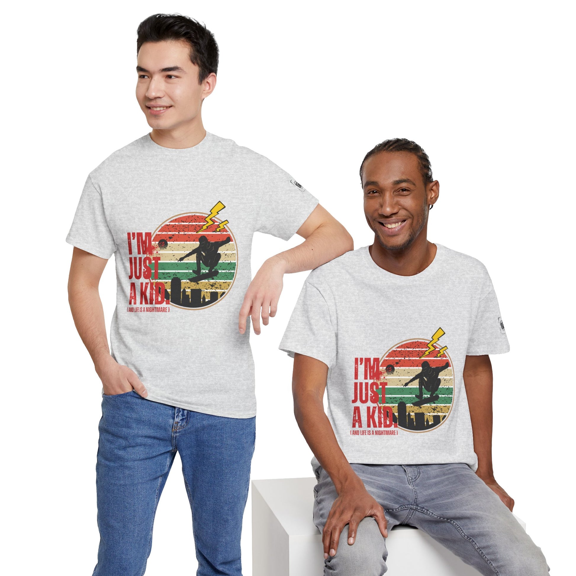 I’m Just a Kid T-Shirt – 2000s Pop Punk Graphic Tee Inspired by Simple Plan, Unisex Cotton T-Shirt, Gift for Young Explorers, Playful Design for All Ages - Mixtape Hearts