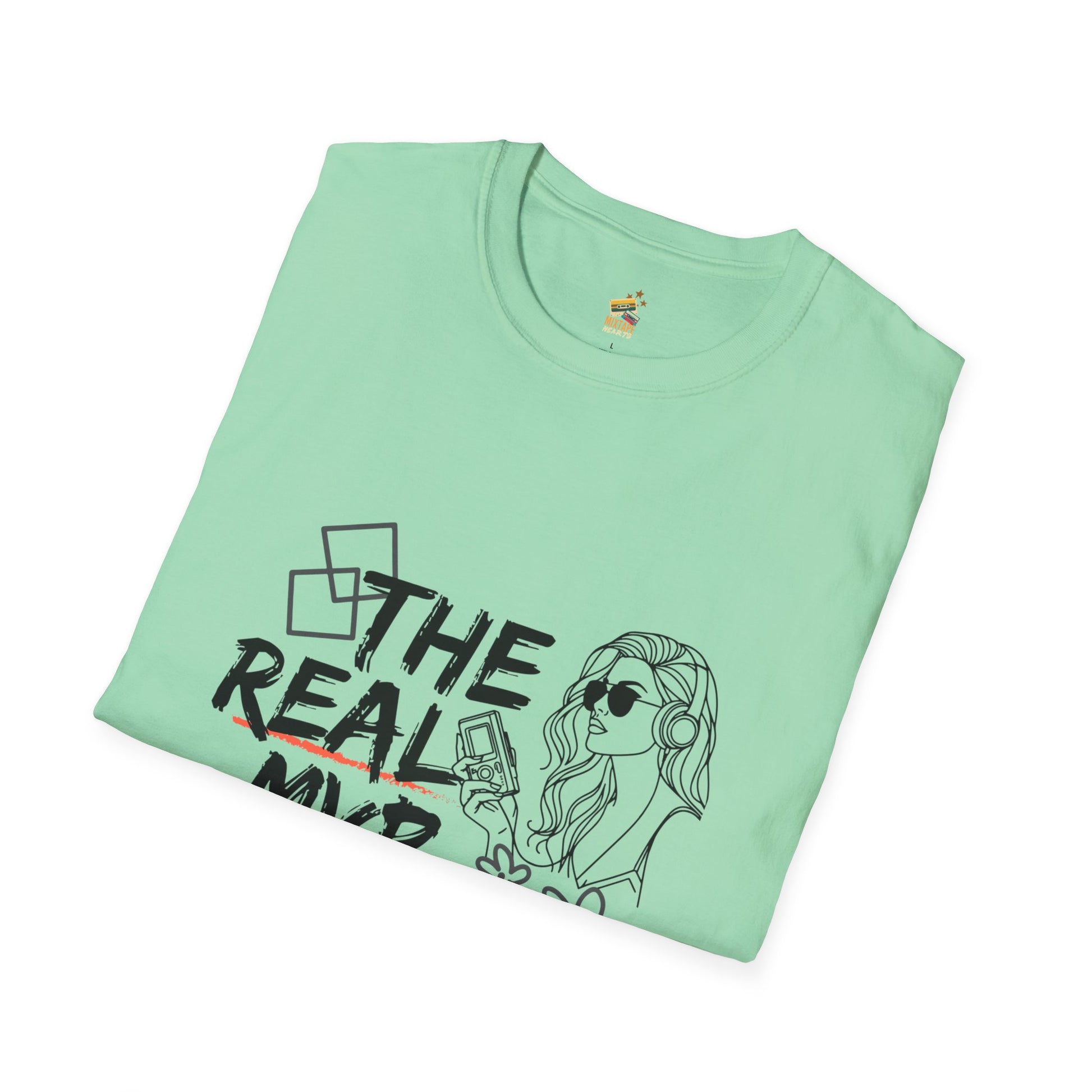 The Real MVP: My Walkman – 90s Nostalgia Unisex Tee| Gift for Walkman Fans, Vintage Style Tee, Casual Wear, Concert Outfit, Unisex Apparel - Mixtape Hearts