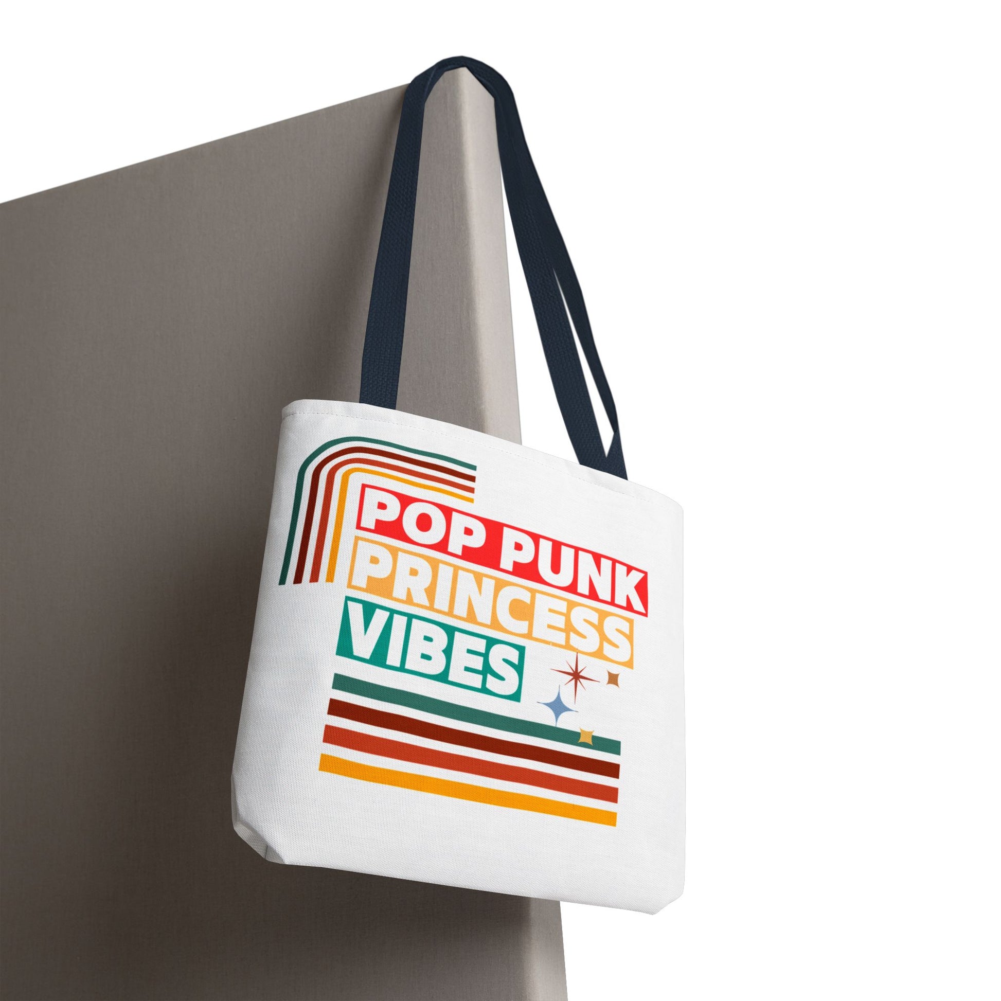 Pop Punk Princess Vibes – Loud & Cute Tote Bag– Emotional Era Tote Bag - AOP, Fun and Stylish, Perfect for Music Lovers, Gift for Friends, Everyday Use, Beach Bag, Eco-Friendly - Mixtape Hearts