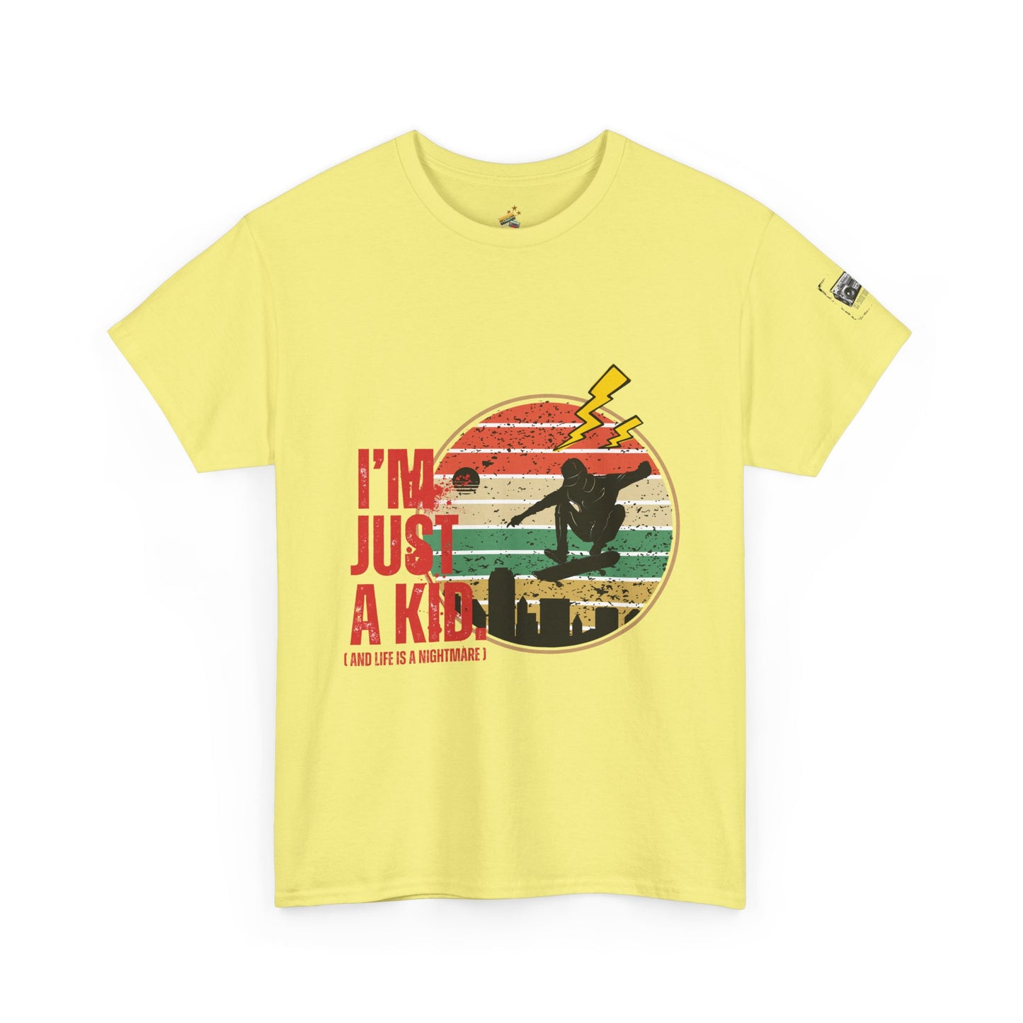 I’m Just a Kid T-Shirt – 2000s Pop Punk Graphic Tee Inspired by Simple Plan, Unisex Cotton T-Shirt, Gift for Young Explorers, Playful Design for All Ages - Mixtape Hearts