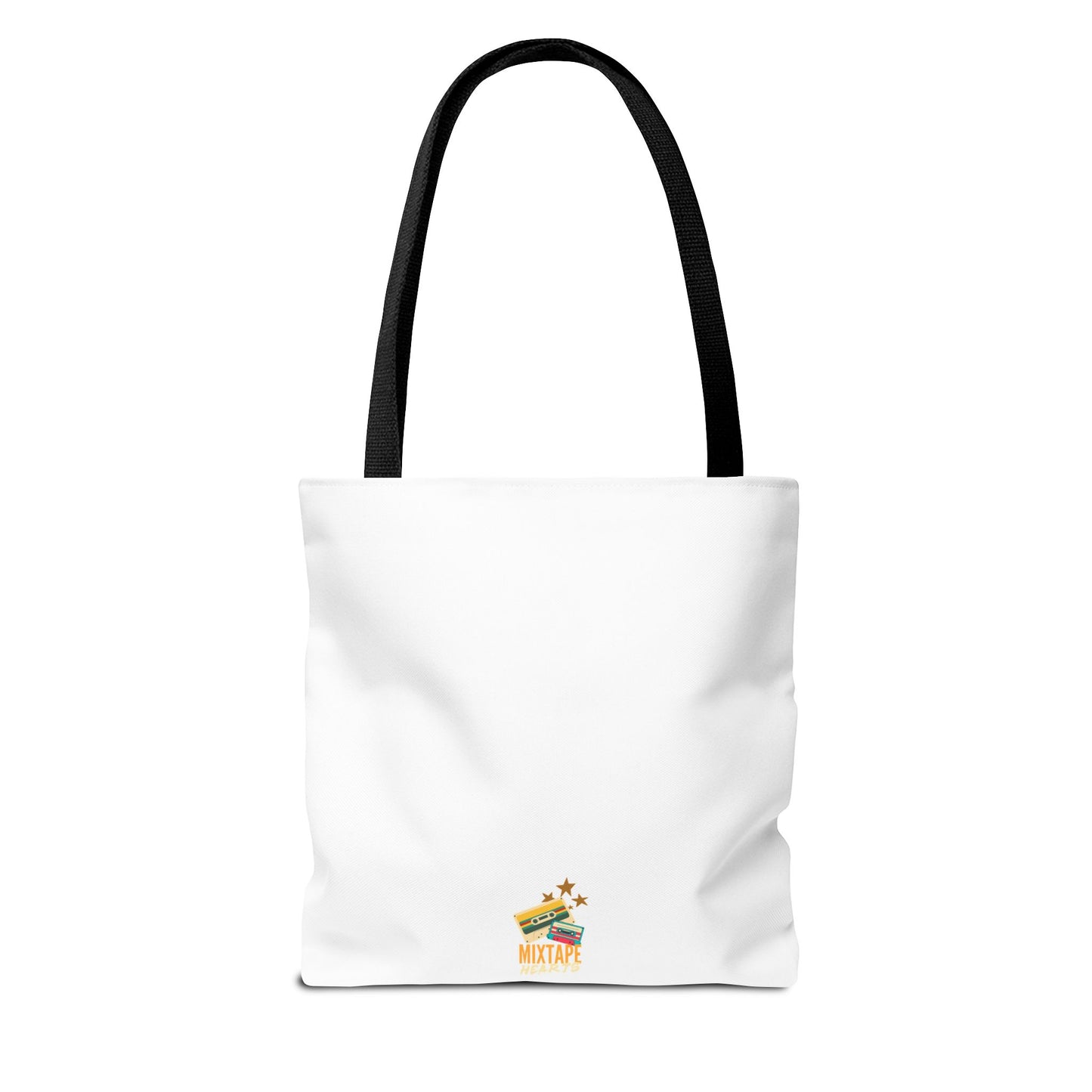 Too Many Posters, Not Enough Wall – Fangirl Era Tote Bag - AOP, Fun and Stylish, Perfect for Music Lovers, Gift for Friends, Everyday Use, Beach Bag, Eco-Friendly - Mixtape Hearts