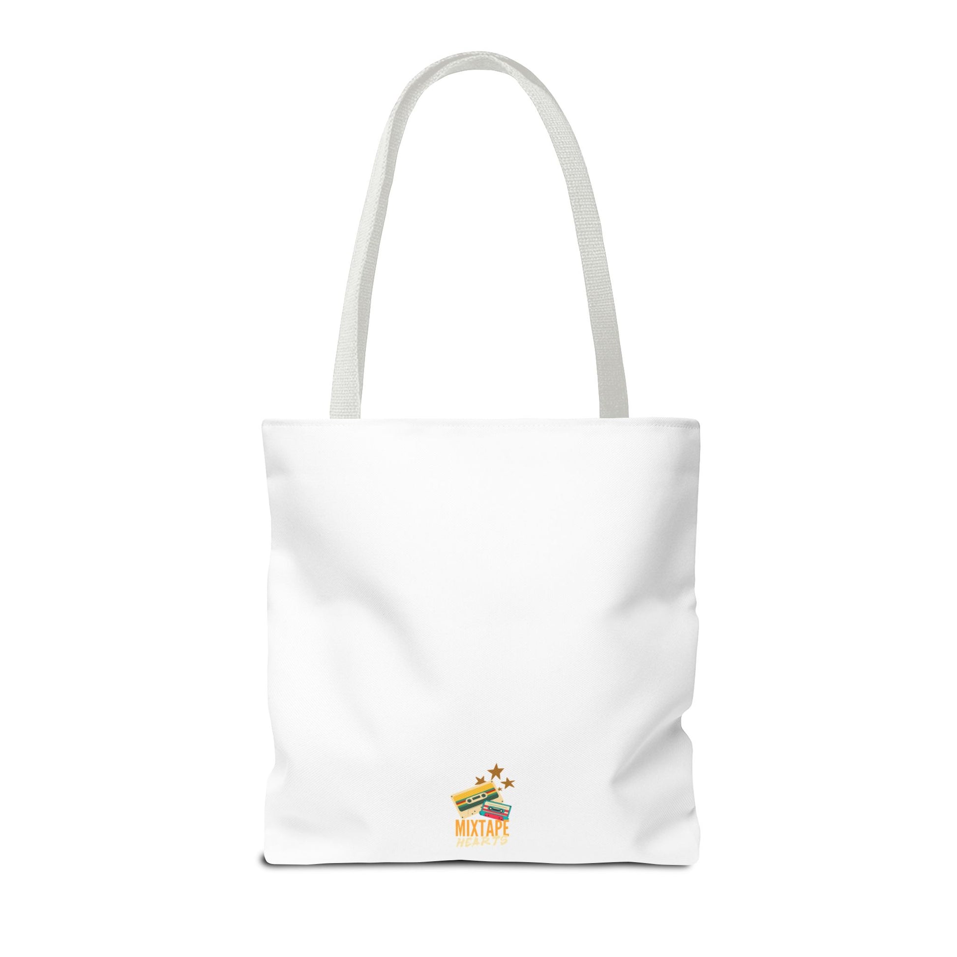 Too Many Posters, Not Enough Wall – Fangirl Era Tote Bag - AOP, Fun and Stylish, Perfect for Music Lovers, Gift for Friends, Everyday Use, Beach Bag, Eco-Friendly - Mixtape Hearts