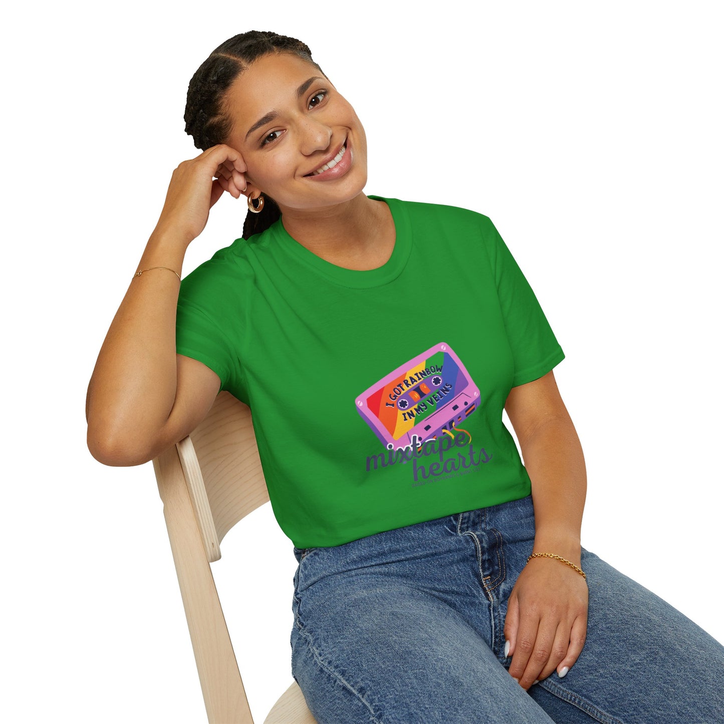 Raised on Boybands & Burnt CDs – Unisex T-Shirt– 90s Nostalgia Unisex Tee| Gift for Walkman Fans, Vintage Style Tee, Casual Wear, Concert Outfit, Unisex Apparel - Mixtape Hearts