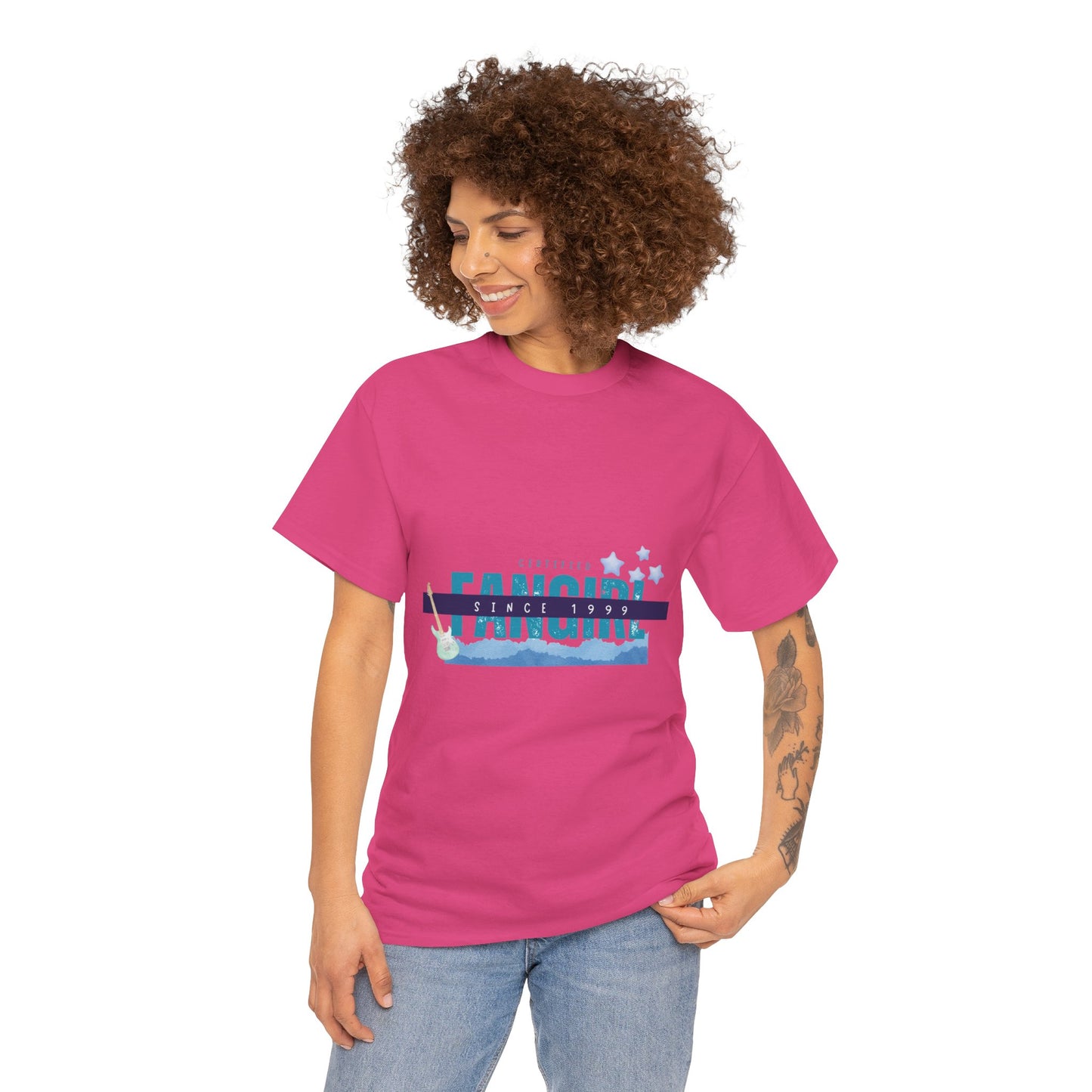 Certified Fangirl Since 1999 – Retro Pop Music Tee, Casual Tee, Graphic T-Shirt, Gift for Fans, Summer Wear, Everyday Comfort - Mixtape Hearts