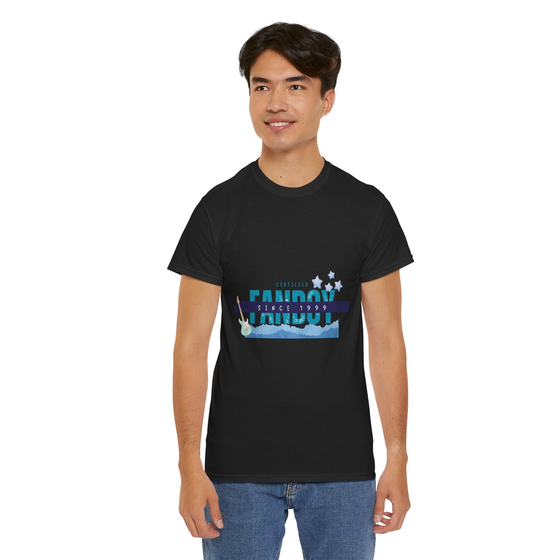 Certified Fanboy Since 1999 – Retro Pop Music Tee, Casual Tee, Graphic T-Shirt, Gift for Fans, Summer Wear, Everyday Comfort - Mixtape Hearts