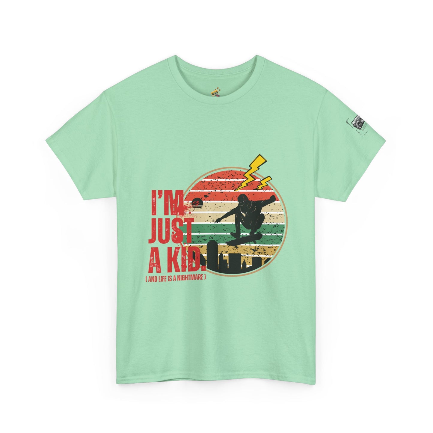 I’m Just a Kid T-Shirt – 2000s Pop Punk Graphic Tee Inspired by Simple Plan, Unisex Cotton T-Shirt, Gift for Young Explorers, Playful Design for All Ages - Mixtape Hearts