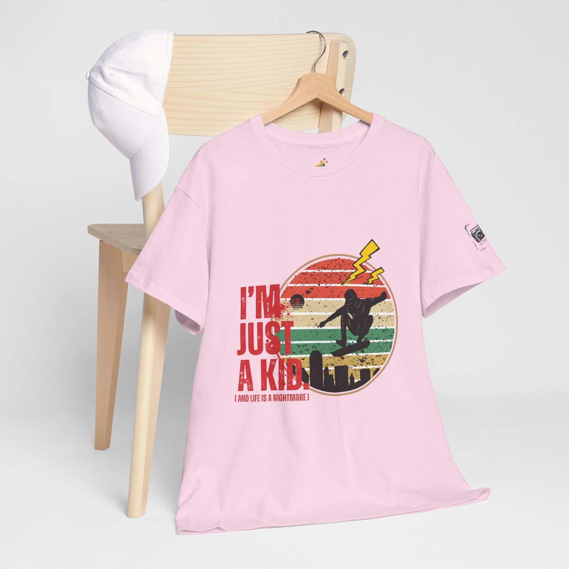 I’m Just a Kid T-Shirt – 2000s Pop Punk Graphic Tee Inspired by Simple Plan, Unisex Cotton T-Shirt, Gift for Young Explorers, Playful Design for All Ages - Mixtape Hearts