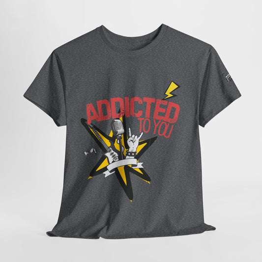 "Addicted to You" – Sad Songs & Soft Cotton Tee | Casual Graphic Tee, Gift for Music Lovers, Trendy Streetwear, Comfortable Everyday Wear, [...] - Mixtape Hearts