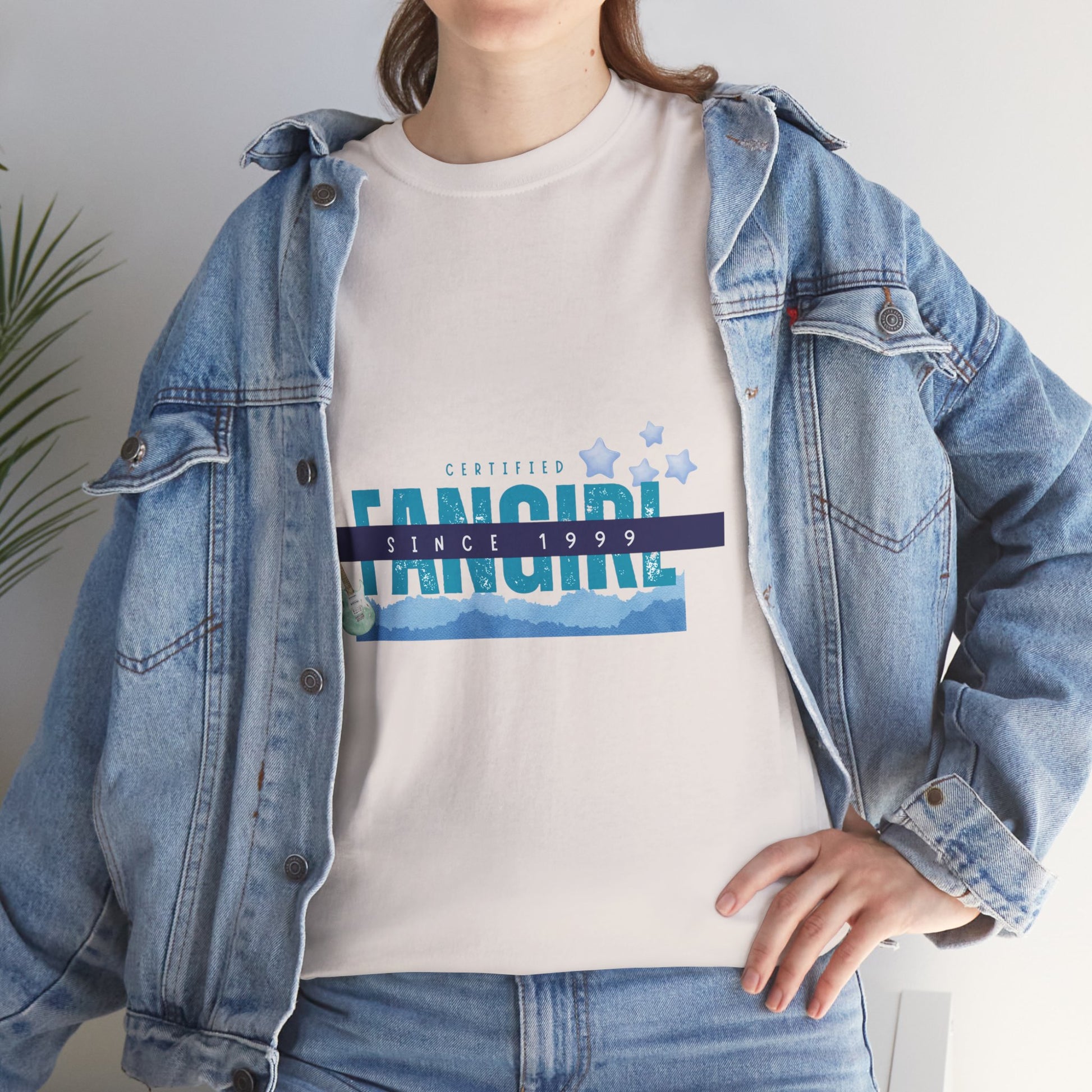 Certified Fangirl Since 1999 – Retro Pop Music Tee, Casual Tee, Graphic T-Shirt, Gift for Fans, Summer Wear, Everyday Comfort - Mixtape Hearts