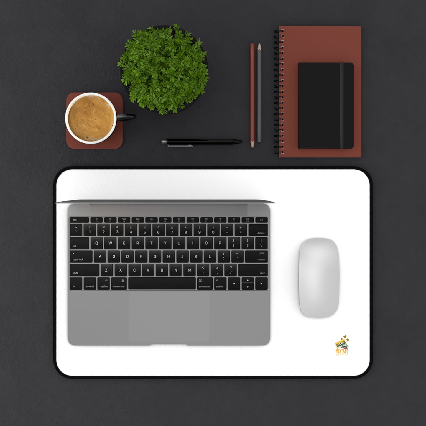 Playlist = Therapy – Desk Mat – Retro Vibes Desk Mat – Pop Music Desk Mat - Perfect for Home Office, Gamer Setup, School, Gift for Fans, Music Lovers, Birthday