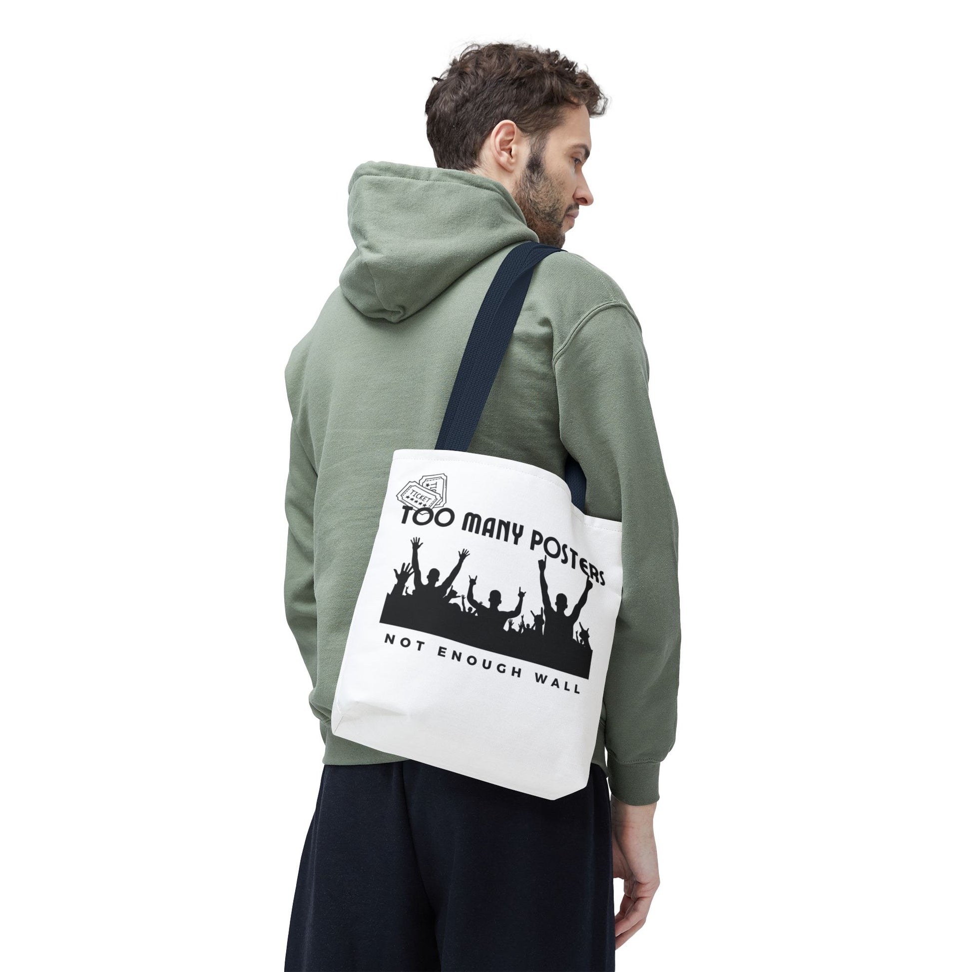 Too Many Posters, Not Enough Wall – Fangirl Era Tote Bag - AOP, Fun and Stylish, Perfect for Music Lovers, Gift for Friends, Everyday Use, Beach Bag, Eco-Friendly - Mixtape Hearts