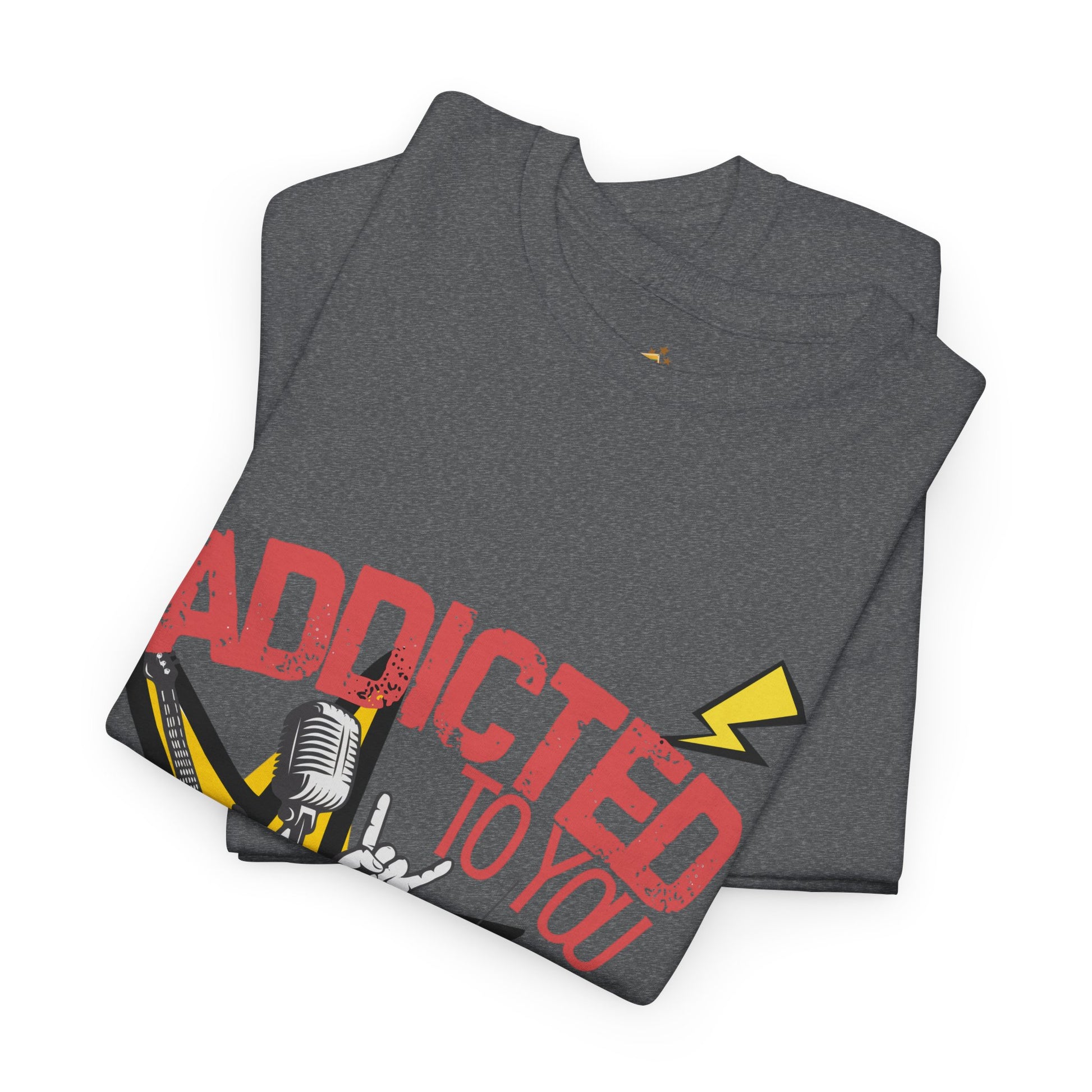 "Addicted to You" – Sad Songs & Soft Cotton Tee | Casual Graphic Tee, Gift for Music Lovers, Trendy Streetwear, Comfortable Everyday Wear, [...] - Mixtape Hearts