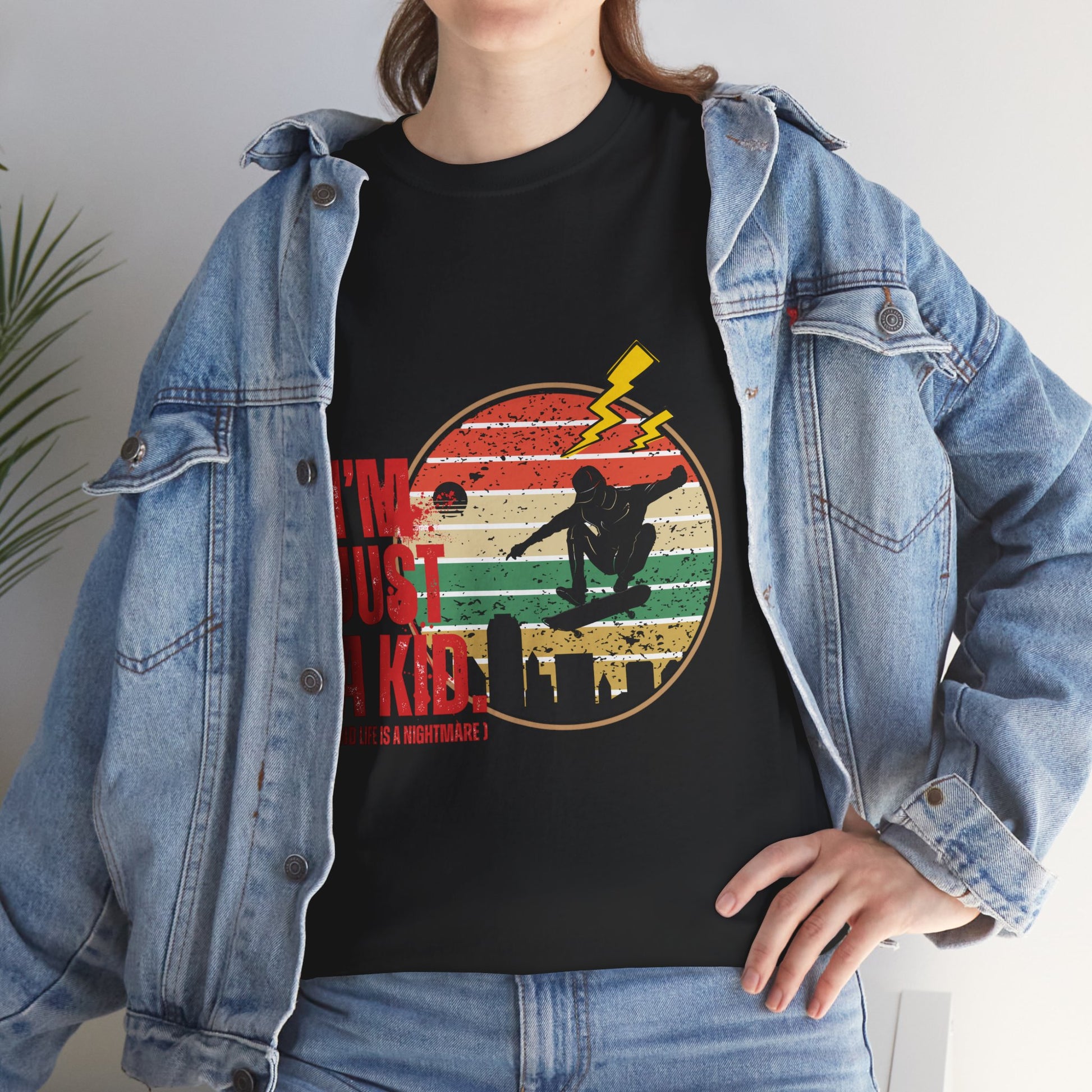 I’m Just a Kid T-Shirt – 2000s Pop Punk Graphic Tee Inspired by Simple Plan, Unisex Cotton T-Shirt, Gift for Young Explorers, Playful Design for All Ages - Mixtape Hearts