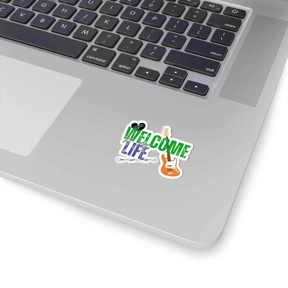 "Welcome to My Life" Pop Punk Kiss-Cut Sticker - Nostalgic Vibes for Fun Decor, Perfect for Kids, Teens, and Parents, Great for Birthdays, Parties, or School! - Mixtape Hearts