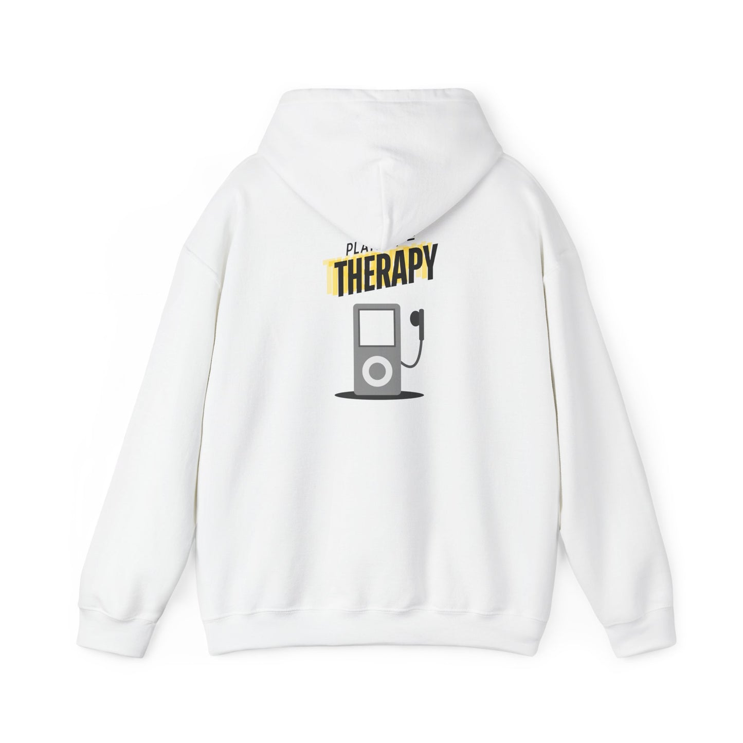 Playlist = Therapy – Cozy Hoodie – Cozy Throwback Hoodie – Cozy Retro Hoodie – Stylish Streetwear, Cozy Layering Piece, Unique Graphic Hoodie - Mixtape Hearts
