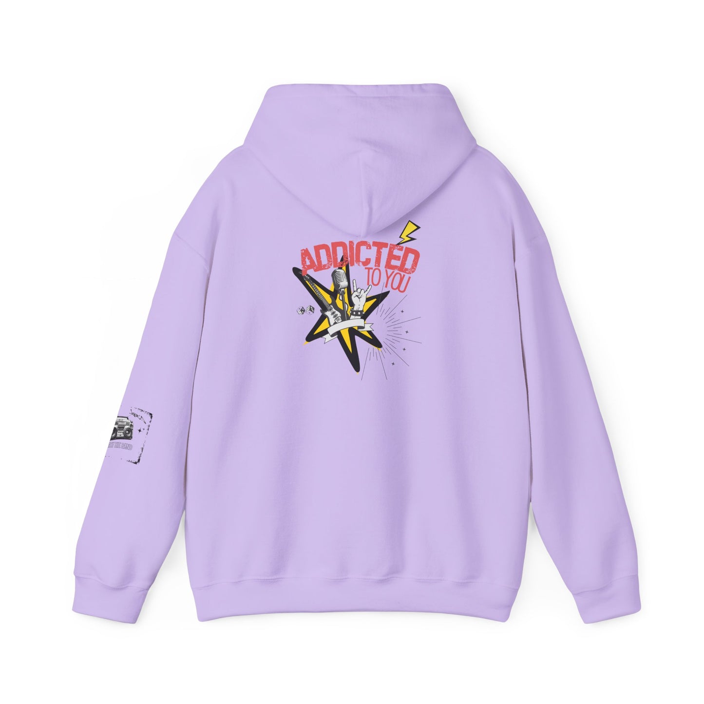 "Addicted to You" – Hoodie for the Lovesick & Lyrical - Addicted to You, Cute Gift for Her, Stylish Streetwear, Cozy Layering Piece, Unique Graphic Hoodie - Mixtape Hearts