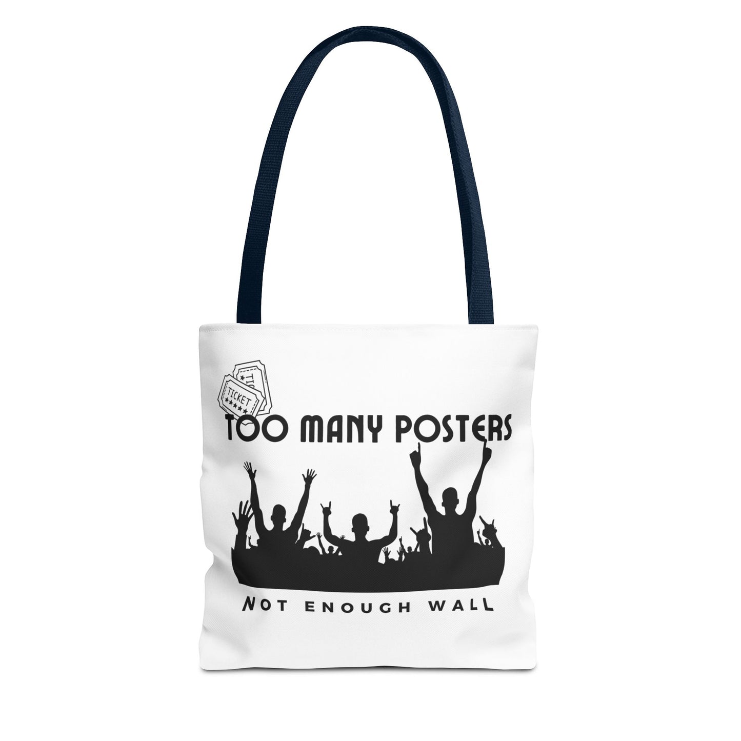 Too Many Posters, Not Enough Wall – Fangirl Era Tote Bag - AOP, Fun and Stylish, Perfect for Music Lovers, Gift for Friends, Everyday Use, Beach Bag, Eco-Friendly - Mixtape Hearts