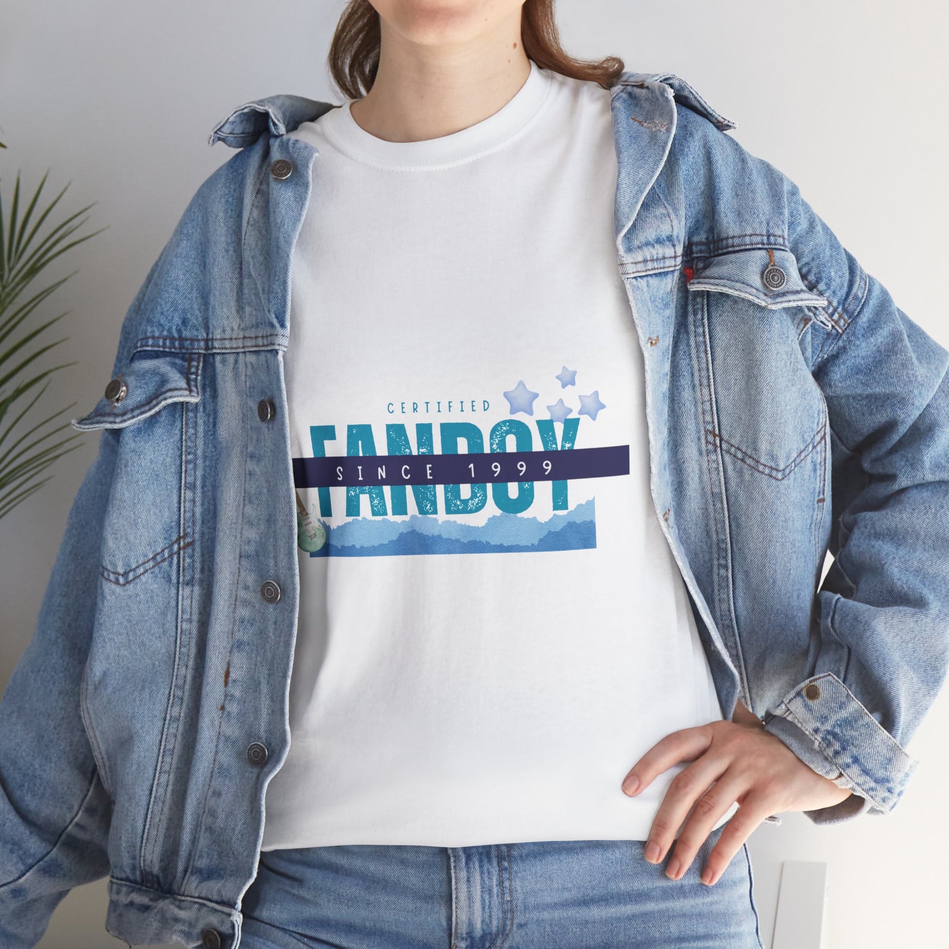 Certified Fanboy Since 1999 – Retro Pop Music Tee, Casual Tee, Graphic T-Shirt, Gift for Fans, Summer Wear, Everyday Comfort - Mixtape Hearts