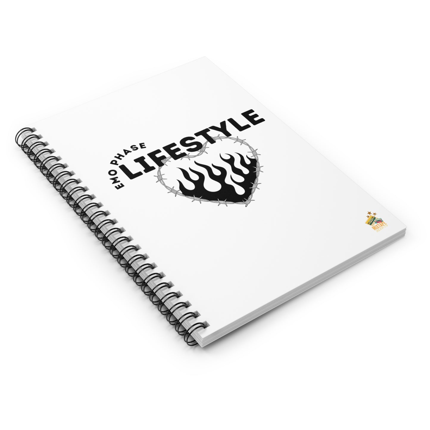 Emo Phase Lifestyle – Lined Notebook – Sad Bops Journal– Funny Fan Journal– Nostalgia-Inspired Journal - Cute Stationery, Journal for Fans, Gift for Creatives, School Supplies, Writing Journal