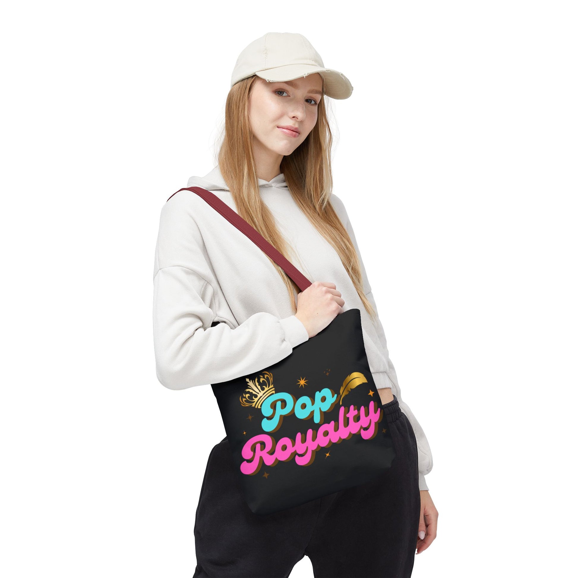 Pop Royalty – Nostalgic Music Tote - Mixtape Hearts
