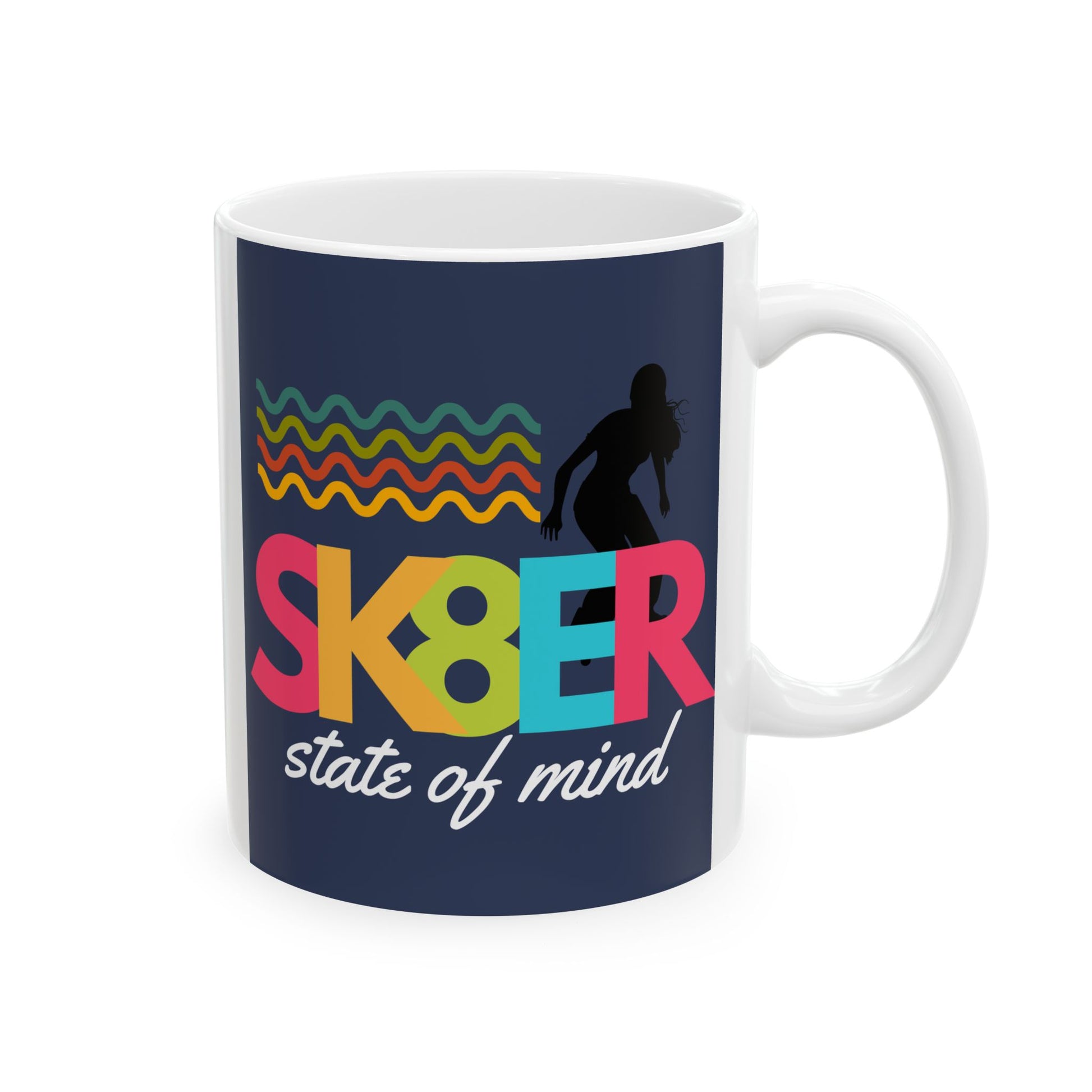 Sk8er State of Mind – Alt Energy Coffee Mug– Y2K Scene Girl Mug– Retro Music Lover Mug – Nostalgic Fangirl Mug– Vintage 90s Coffee Mug - Fun Coffee Cup for Moms, Gifts for Mother's Day, Personalized Drinkware, Funny Mama Mug, Everyday Use - Mixtape Hearts