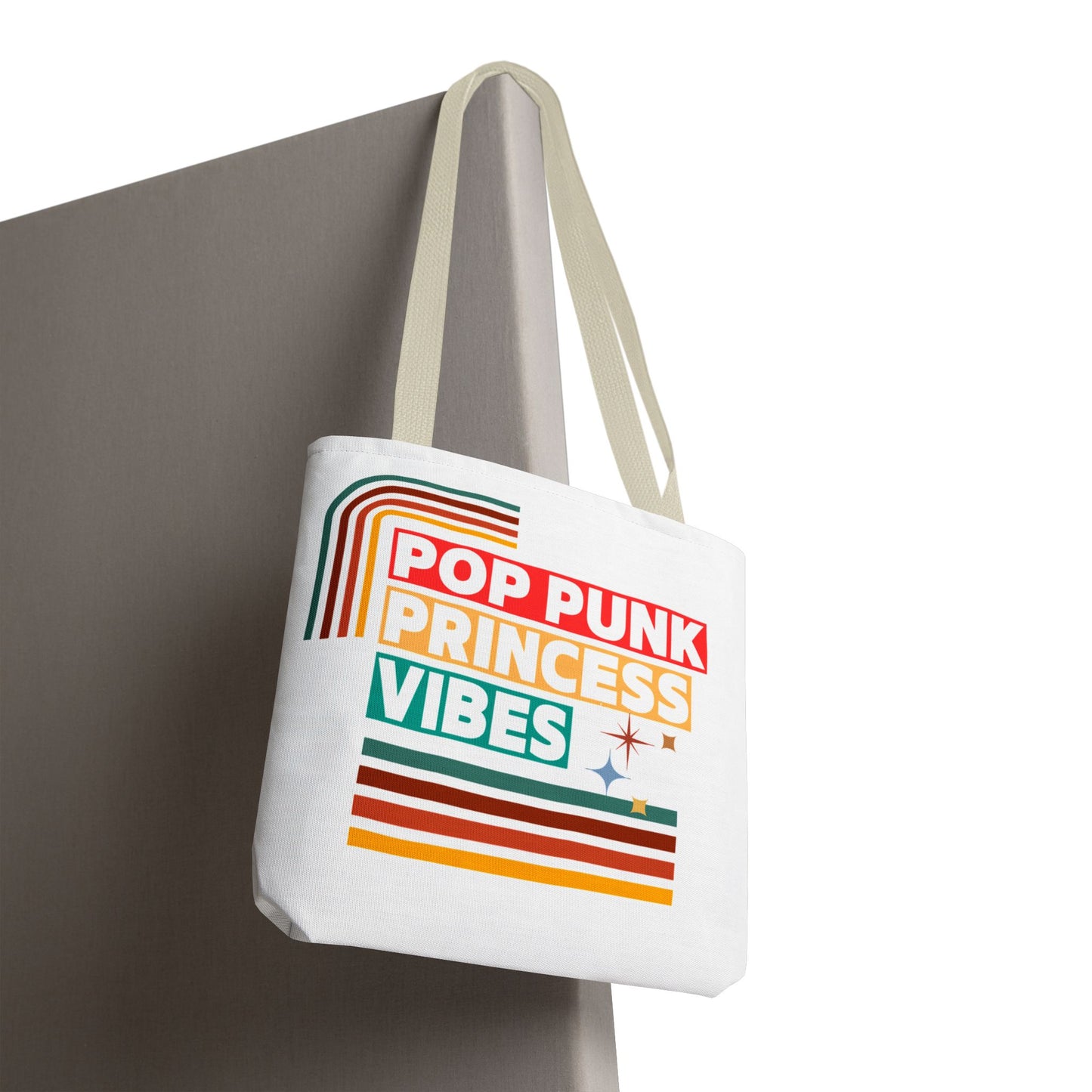 Pop Punk Princess Vibes – Loud & Cute Tote Bag– Emotional Era Tote Bag - AOP, Fun and Stylish, Perfect for Music Lovers, Gift for Friends, Everyday Use, Beach Bag, Eco-Friendly - Mixtape Hearts