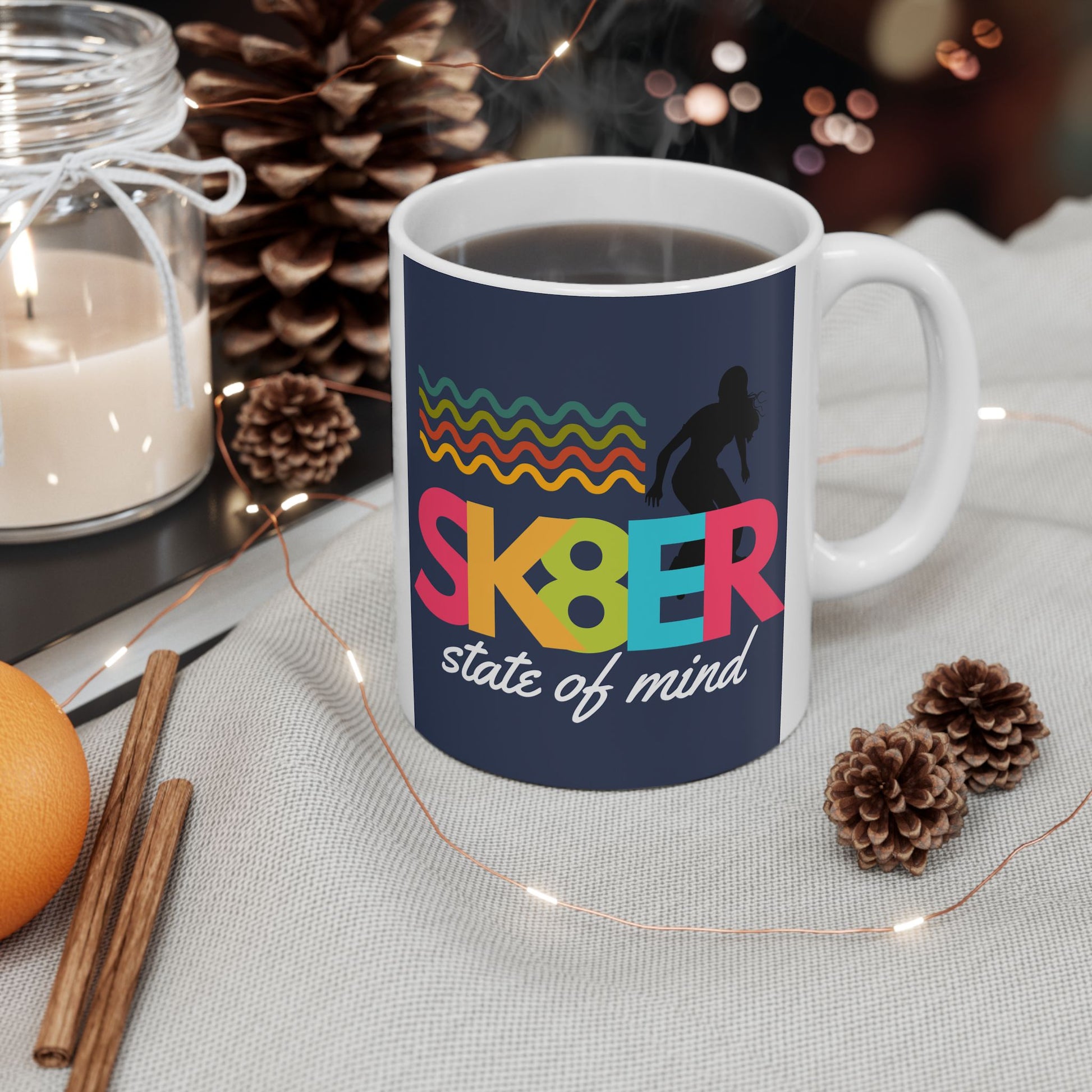 Sk8er State of Mind – Alt Energy Coffee Mug– Y2K Scene Girl Mug– Retro Music Lover Mug – Nostalgic Fangirl Mug– Vintage 90s Coffee Mug - Fun Coffee Cup for Moms, Gifts for Mother's Day, Personalized Drinkware, Funny Mama Mug, Everyday Use - Mixtape Hearts