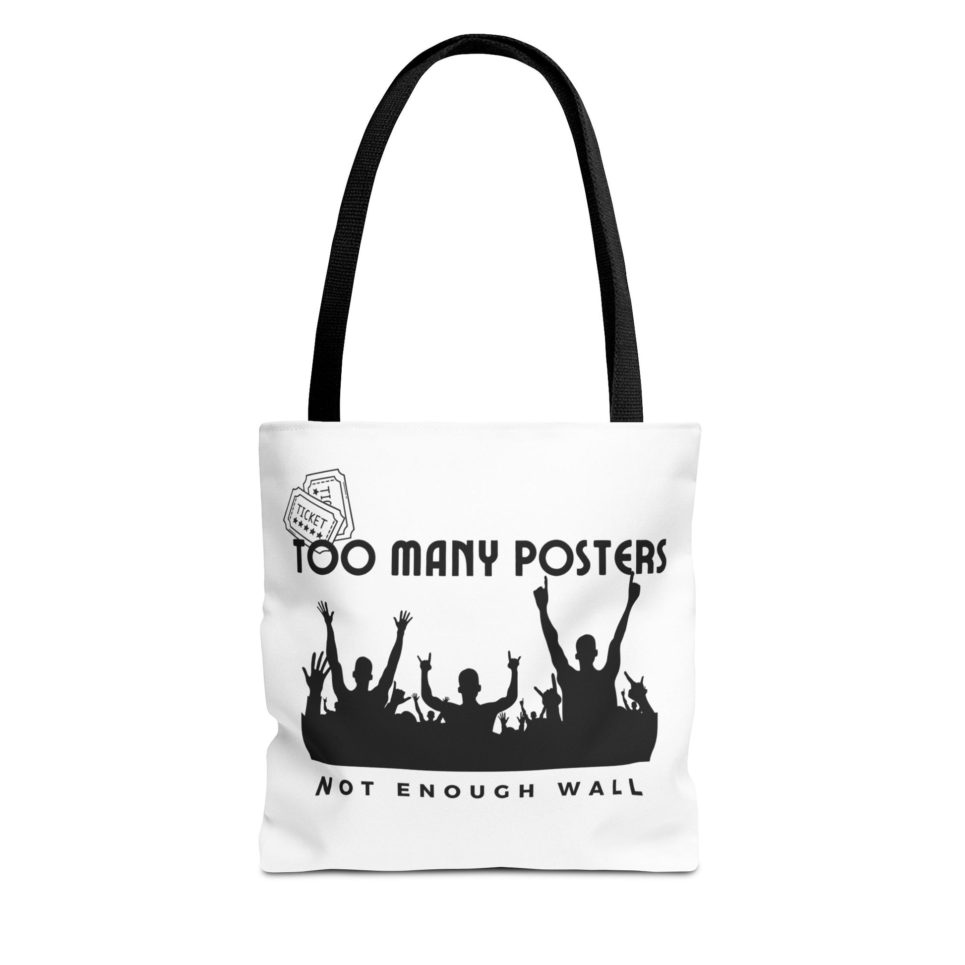 Too Many Posters, Not Enough Wall – Fangirl Era Tote Bag - AOP, Fun and Stylish, Perfect for Music Lovers, Gift for Friends, Everyday Use, Beach Bag, Eco-Friendly - Mixtape Hearts