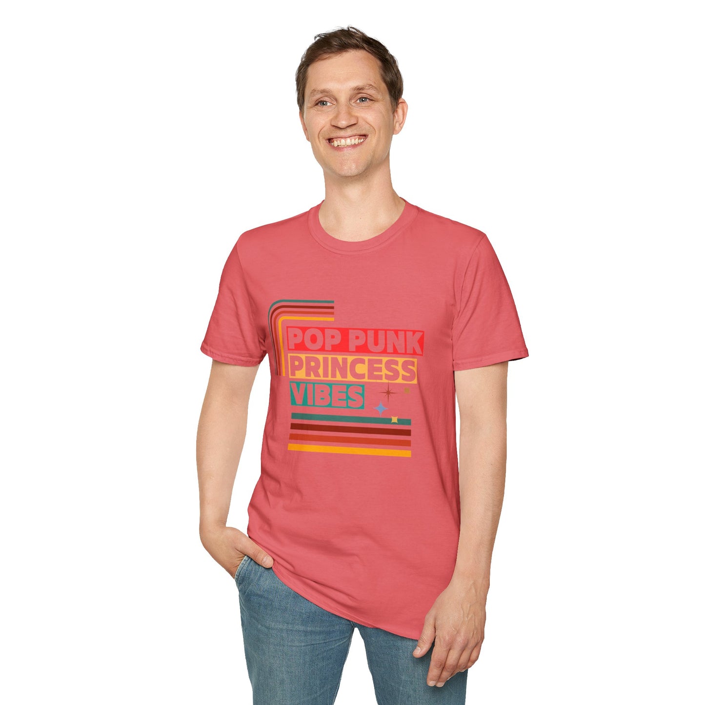 Pop Punk Princess Vibes – Graphic Tee for Alt Girls– Emotional Nostalgia T-Shirt – 90s Nostalgia Unisex Tee| Gift for Walkman Fans, Vintage Style Tee, Casual Wear, Concert Outfit, Unisex Apparel - Mixtape Hearts