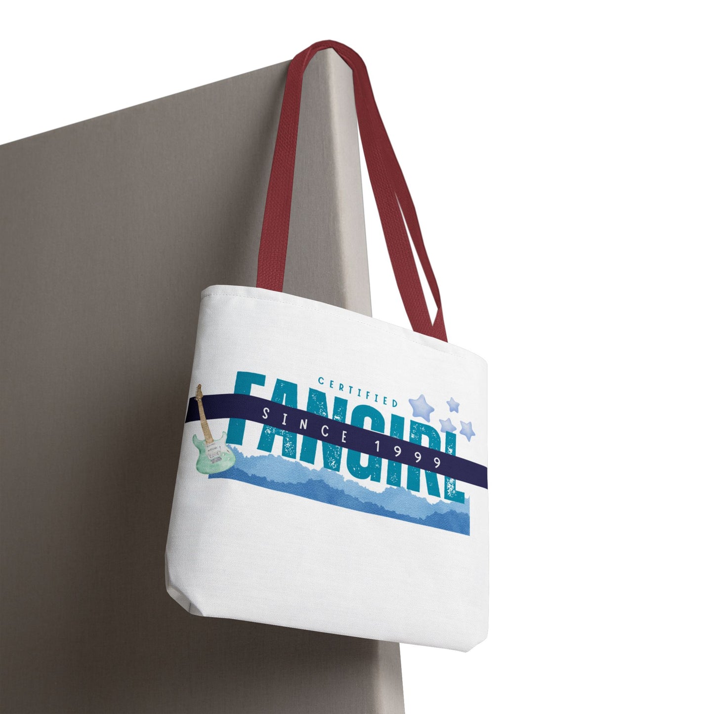 Certified Fangirl Since 1999 – Nostalgic Music Tote, Cute Tote, Gift for Fangirls, Fan Merchandise, Artsy Bag, AOP Design - Mixtape Hearts