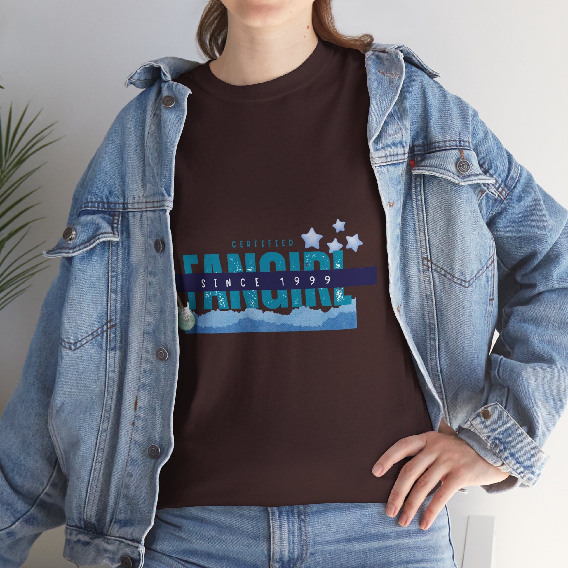Certified Fangirl Since 1999 – Retro Pop Music Tee, Casual Tee, Graphic T-Shirt, Gift for Fans, Summer Wear, Everyday Comfort - Mixtape Hearts