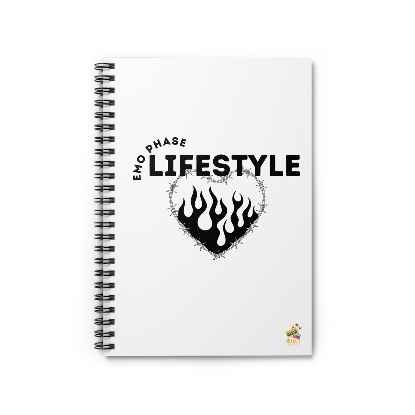 Emo Phase Lifestyle – Lined Notebook – Sad Bops Journal– Funny Fan Journal– Nostalgia-Inspired Journal - Cute Stationery, Journal for Fans, Gift for Creatives, School Supplies, Writing Journal