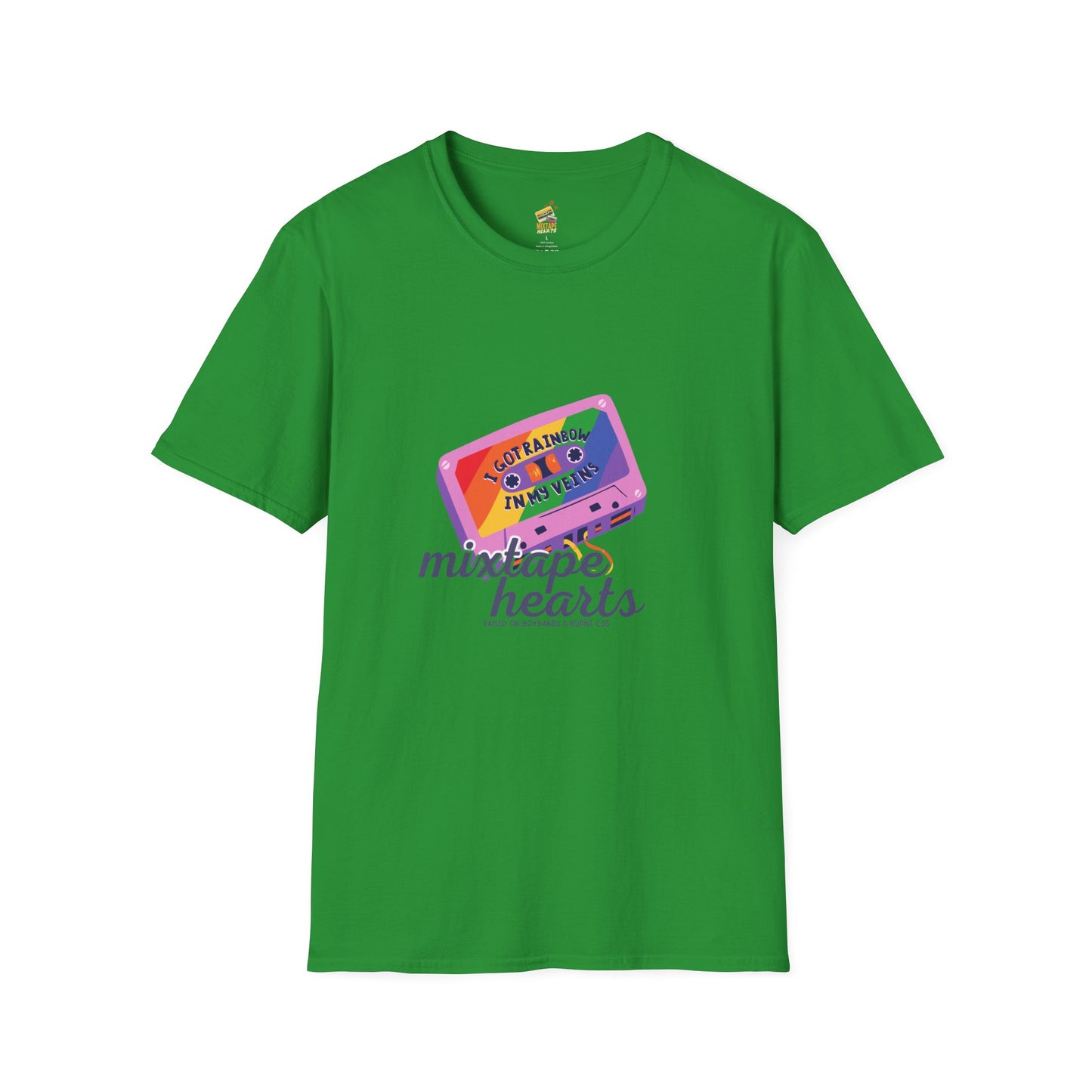 Raised on Boybands & Burnt CDs – Unisex T-Shirt– 90s Nostalgia Unisex Tee| Gift for Walkman Fans, Vintage Style Tee, Casual Wear, Concert Outfit, Unisex Apparel - Mixtape Hearts
