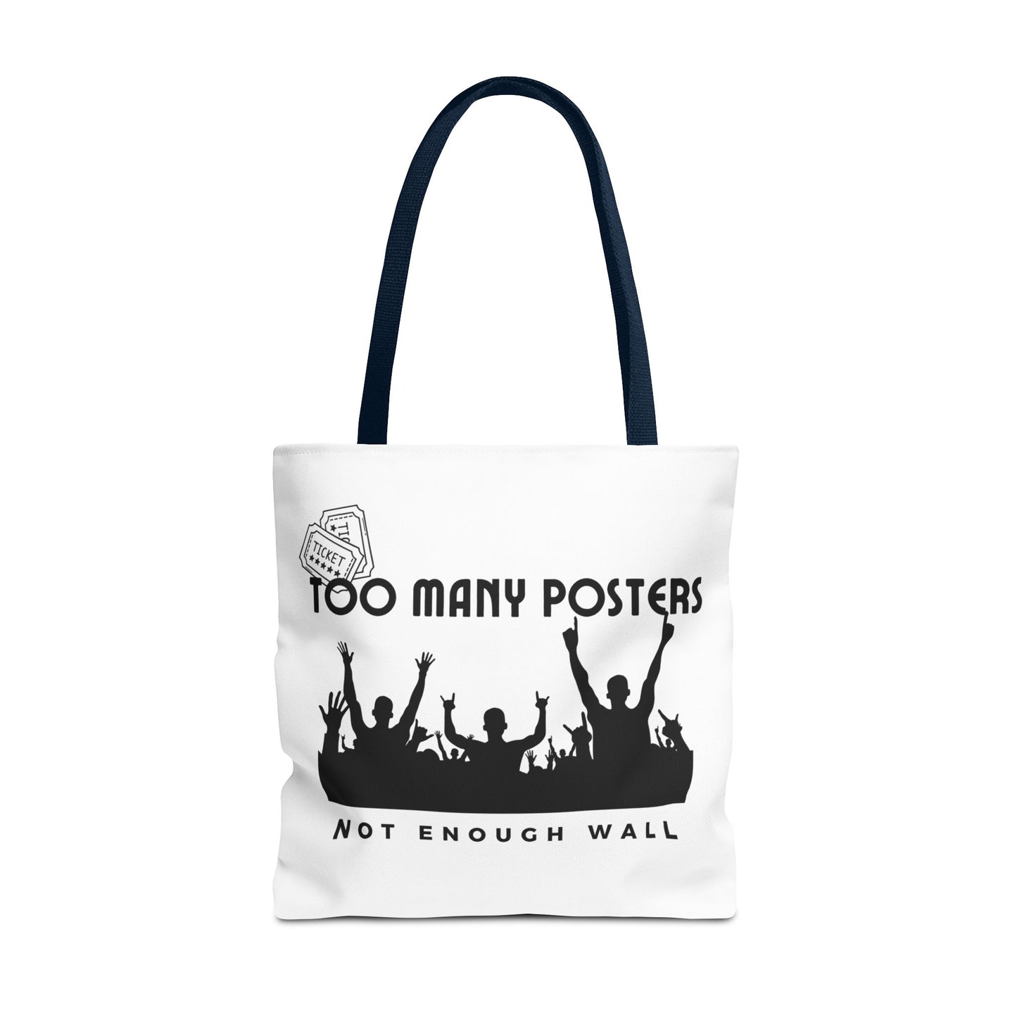 Too Many Posters, Not Enough Wall – Fangirl Era Tote Bag - AOP, Fun and Stylish, Perfect for Music Lovers, Gift for Friends, Everyday Use, Beach Bag, Eco-Friendly - Mixtape Hearts