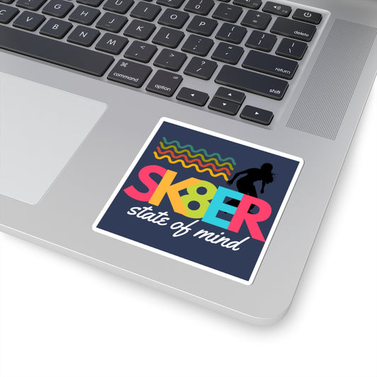 Sk8er State of Mind – Y2K Rebel Sticker– Y2K Attitude Sticker– Emo Pop Nostalgia Sticker– Retro 90s Music Sticker, Retro Music Stickers, Laptop Decor, Gift for Music Lovers, Trendy Stickers, Fun Gift Ideas - Mixtape Hearts
