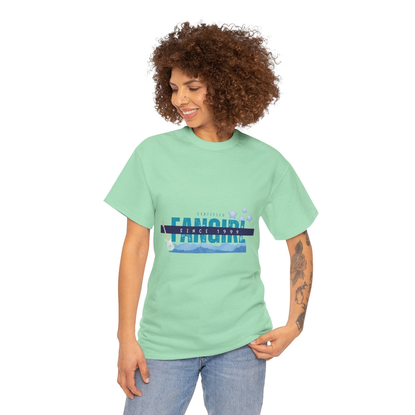 Certified Fangirl Since 1999 – Retro Pop Music Tee, Casual Tee, Graphic T-Shirt, Gift for Fans, Summer Wear, Everyday Comfort - Mixtape Hearts