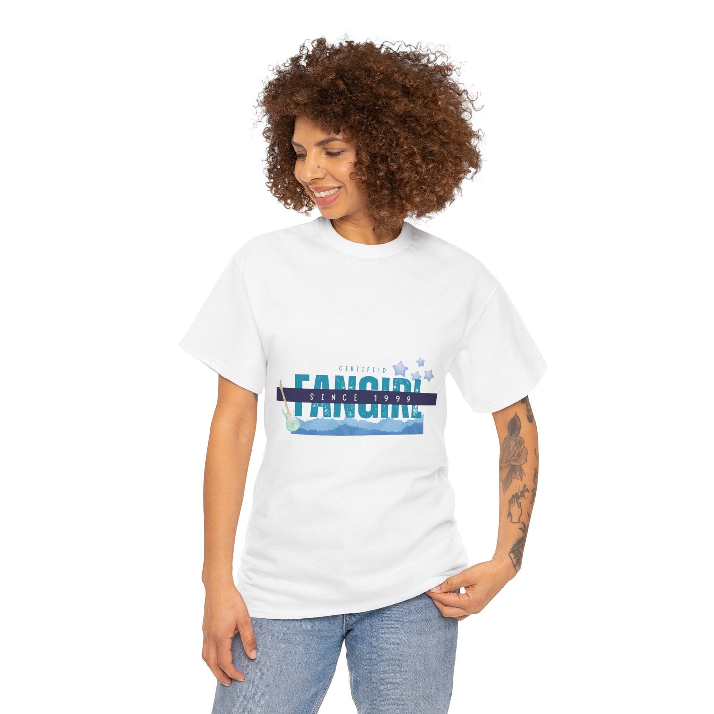 Certified Fangirl Since 1999 – Retro Pop Music Tee, Casual Tee, Graphic T-Shirt, Gift for Fans, Summer Wear, Everyday Comfort - Mixtape Hearts