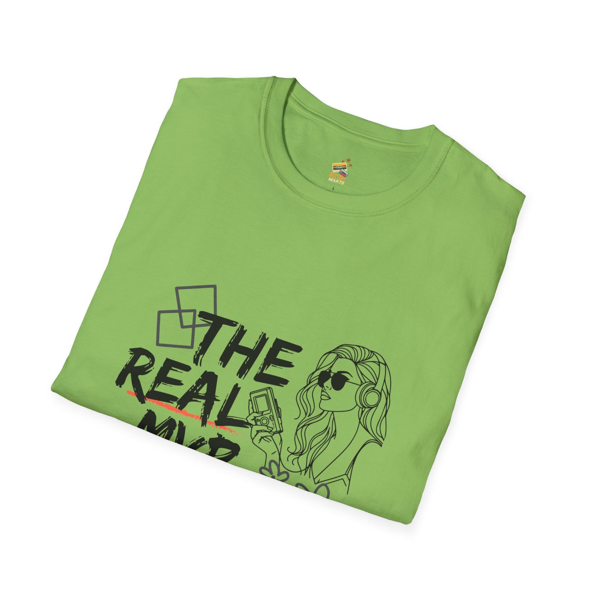 The Real MVP: My Walkman – 90s Nostalgia Unisex Tee| Gift for Walkman Fans, Vintage Style Tee, Casual Wear, Concert Outfit, Unisex Apparel - Mixtape Hearts