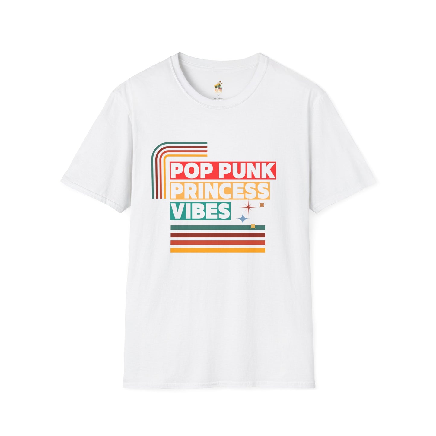 Pop Punk Princess Vibes – Graphic Tee for Alt Girls– Emotional Nostalgia T-Shirt – 90s Nostalgia Unisex Tee| Gift for Walkman Fans, Vintage Style Tee, Casual Wear, Concert Outfit, Unisex Apparel - Mixtape Hearts