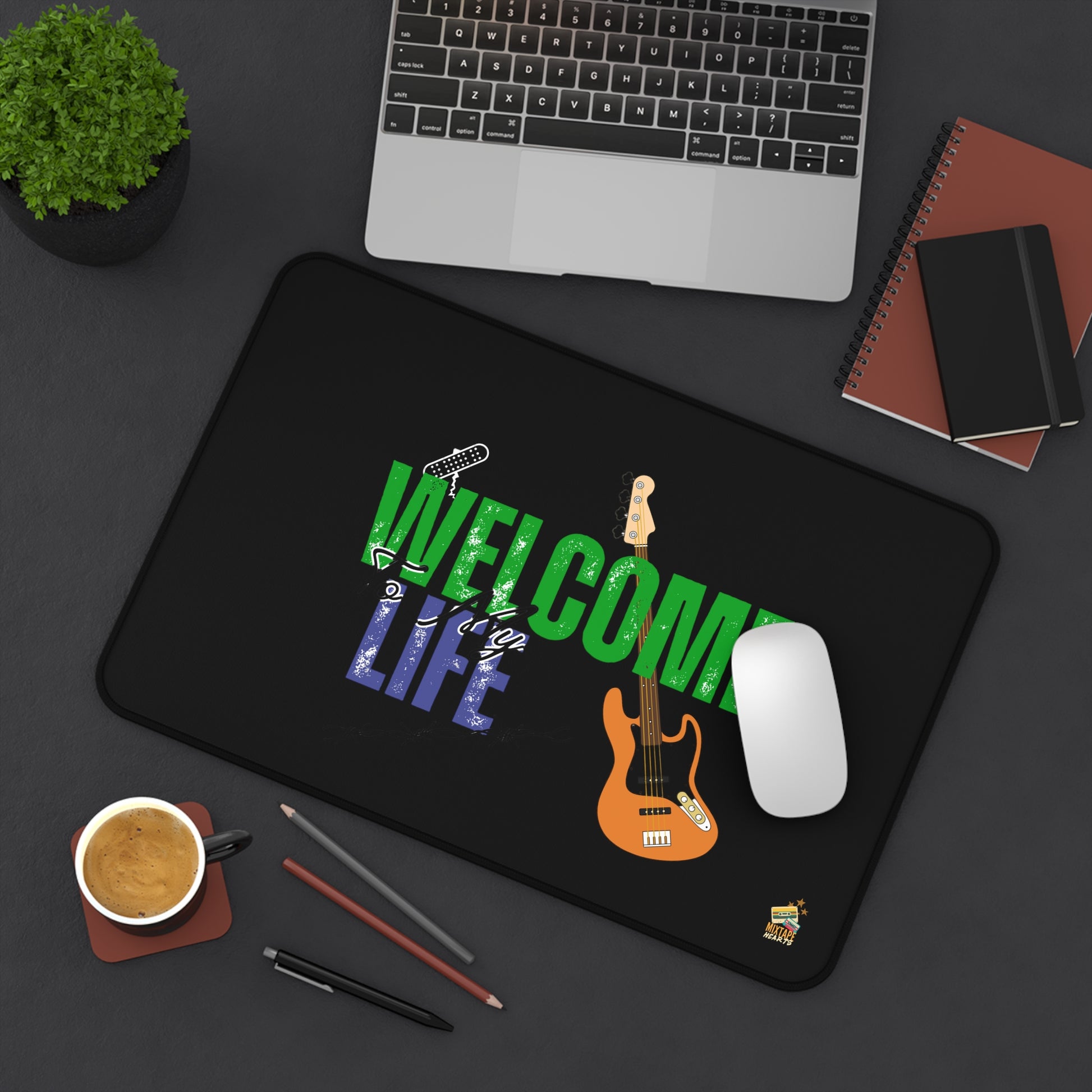 “Welcome to My Life” – Emo Desk Mat for Emotionally Draining Tasks - Mixtape Hearts