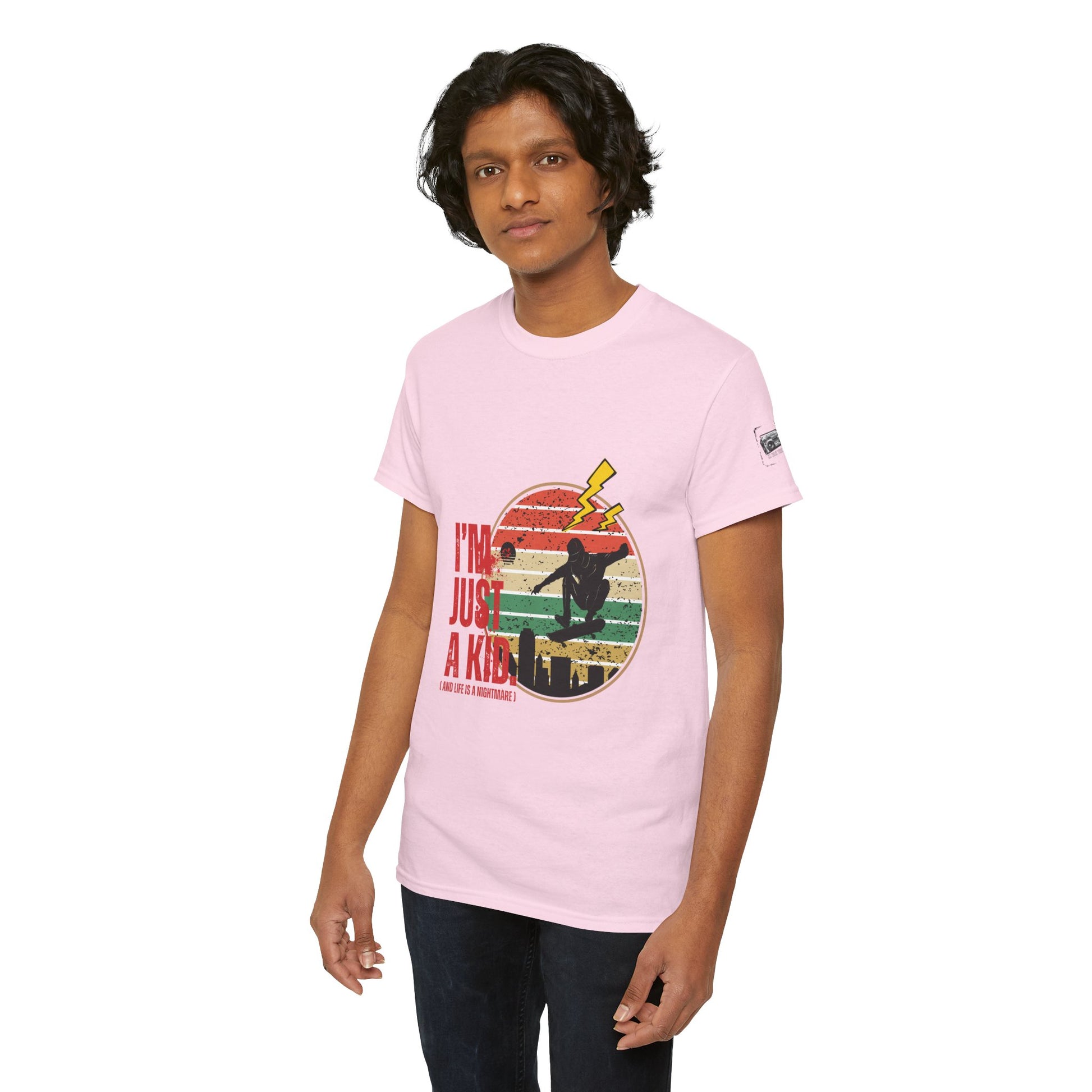I’m Just a Kid T-Shirt – 2000s Pop Punk Graphic Tee Inspired by Simple Plan, Unisex Cotton T-Shirt, Gift for Young Explorers, Playful Design for All Ages - Mixtape Hearts