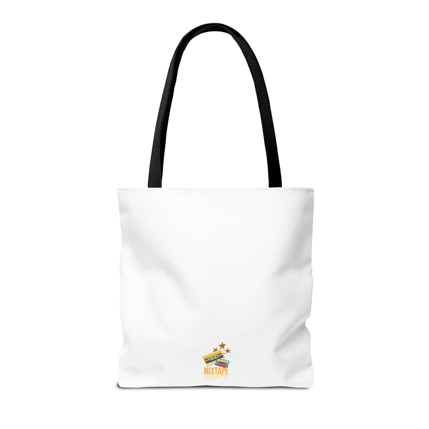 Too Many Posters, Not Enough Wall – Fangirl Era Tote Bag - AOP, Fun and Stylish, Perfect for Music Lovers, Gift for Friends, Everyday Use, Beach Bag, Eco-Friendly - Mixtape Hearts