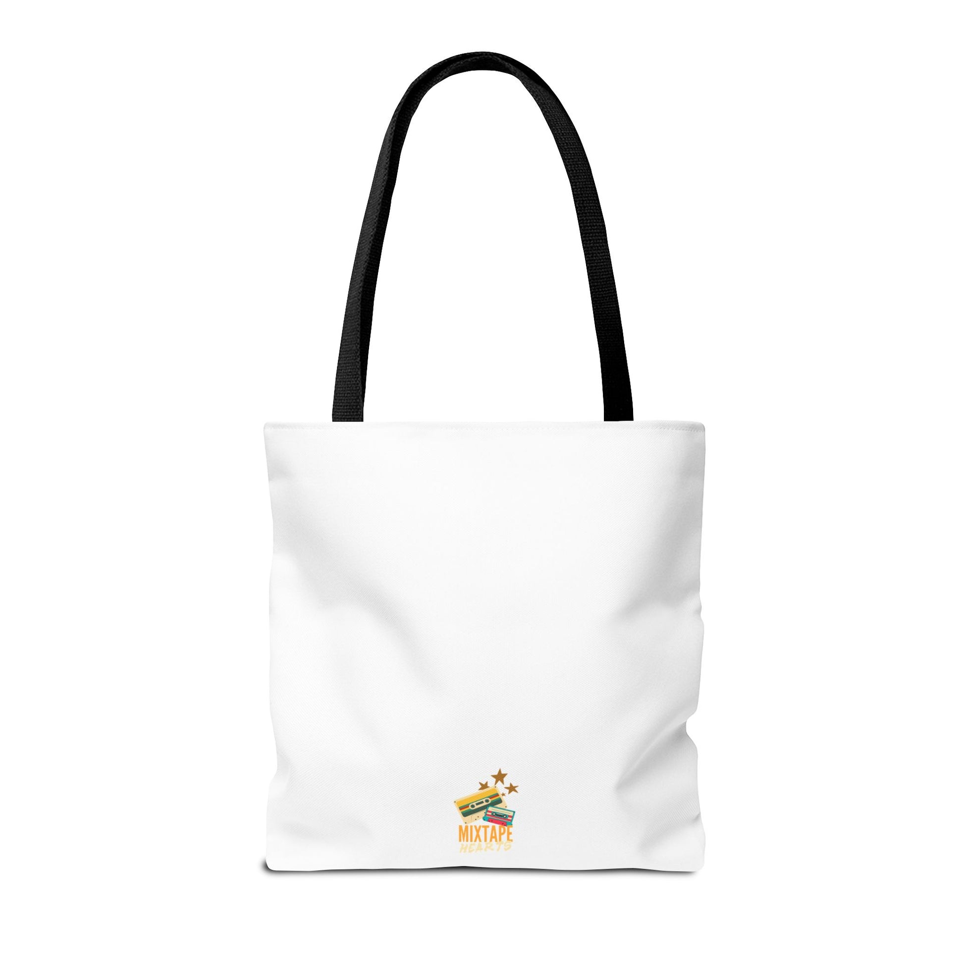 Too Many Posters, Not Enough Wall – Fangirl Era Tote Bag - AOP, Fun and Stylish, Perfect for Music Lovers, Gift for Friends, Everyday Use, Beach Bag, Eco-Friendly - Mixtape Hearts